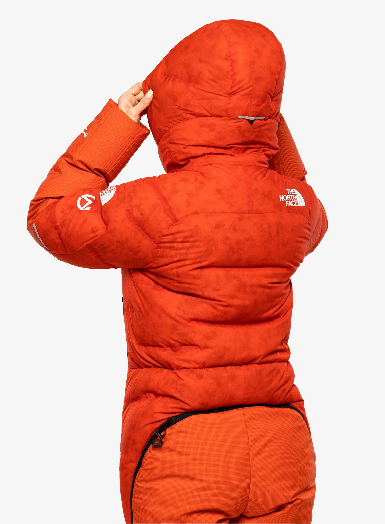 Ženska ekspedicijska obleka The North Face Himalayan Suit - red