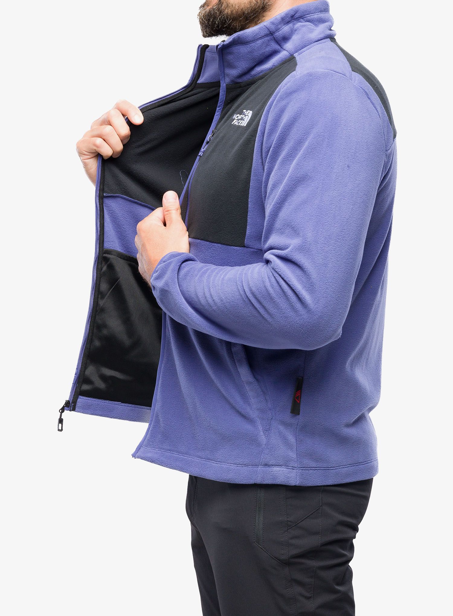Moški flis The North Face Homesafe Full Zip Fleece - cave blue/black