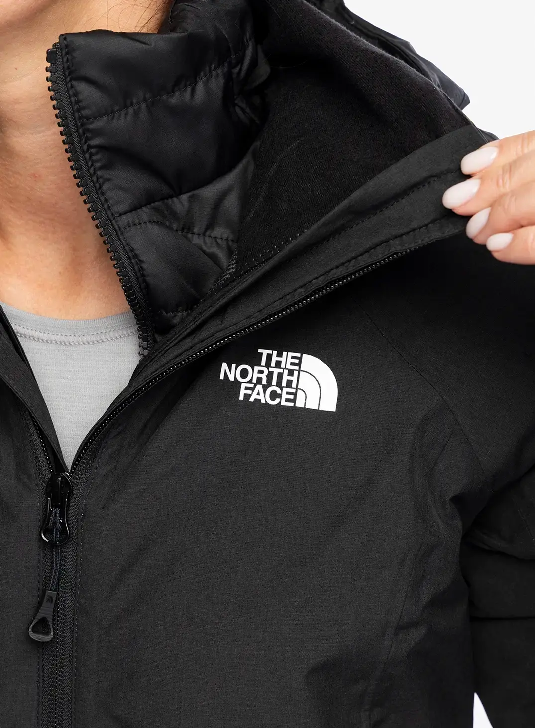 Ženska jakna 3v1 The North Face Inlux Triclimate - tnf black heather/tnf black