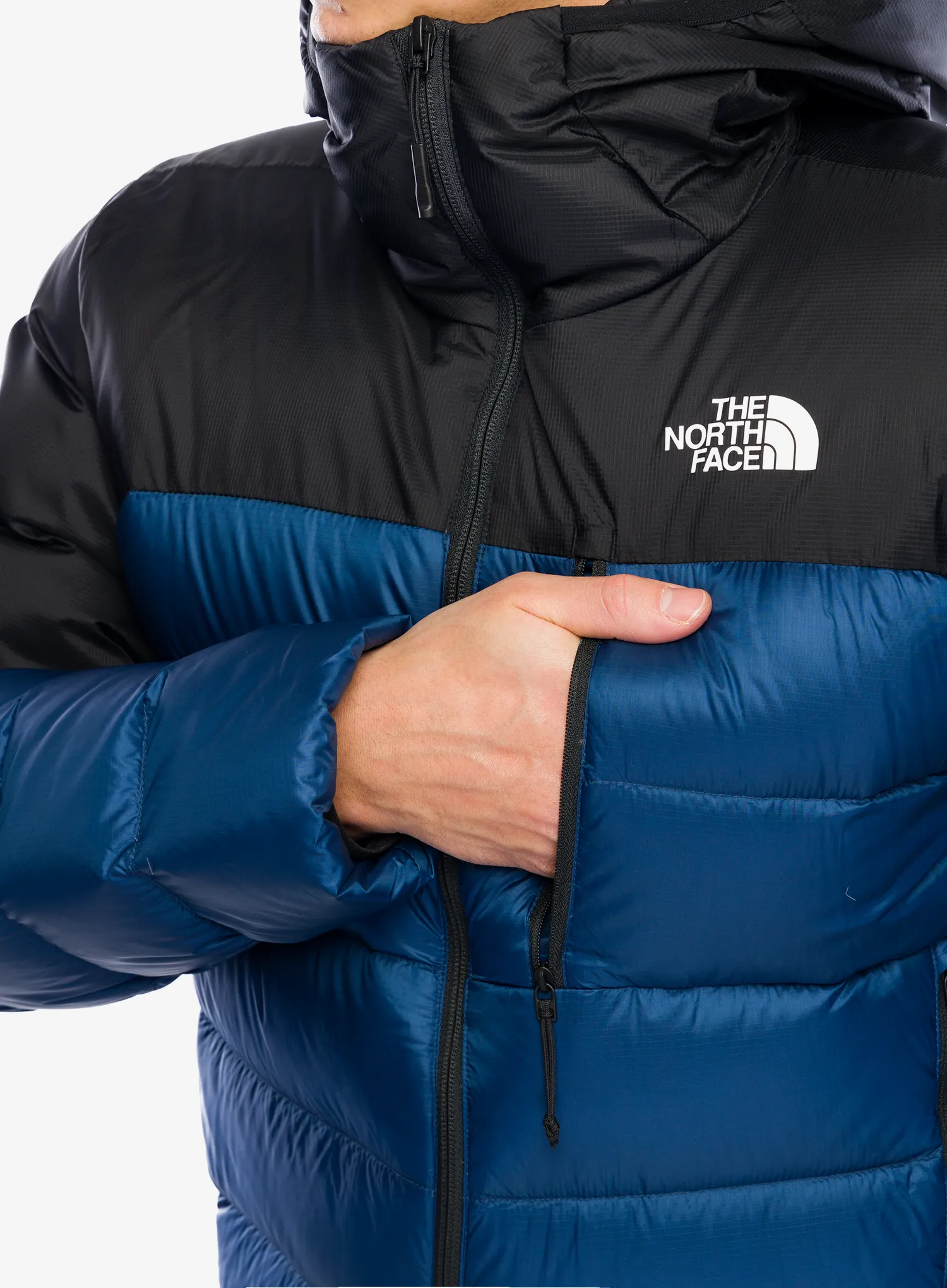 Puhovka The North Face Kalix Down Hoodie - shady blue/tnf black