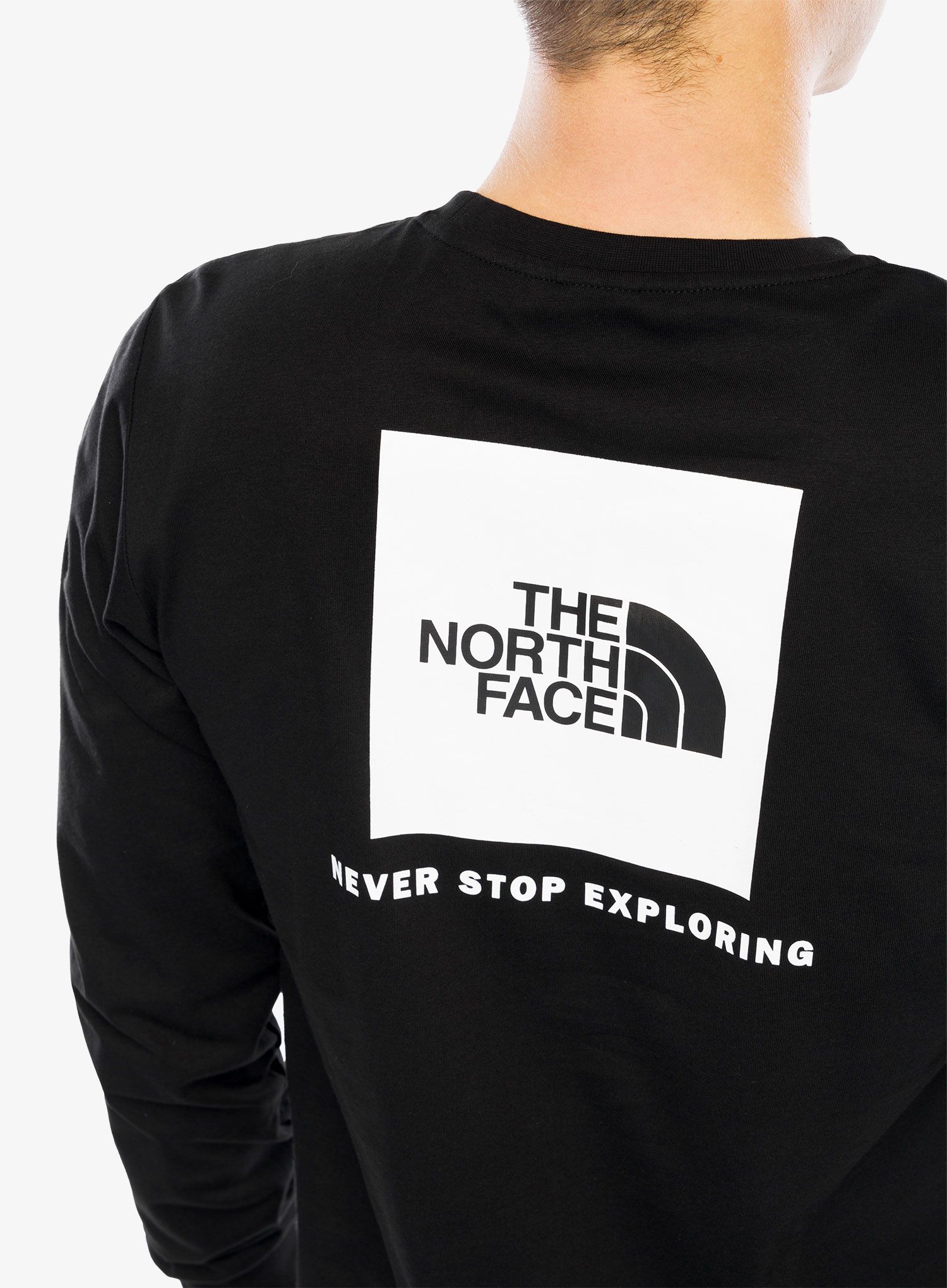 Puloverji brez kapuce The North Face L/S Box NSE Tee - tnf black