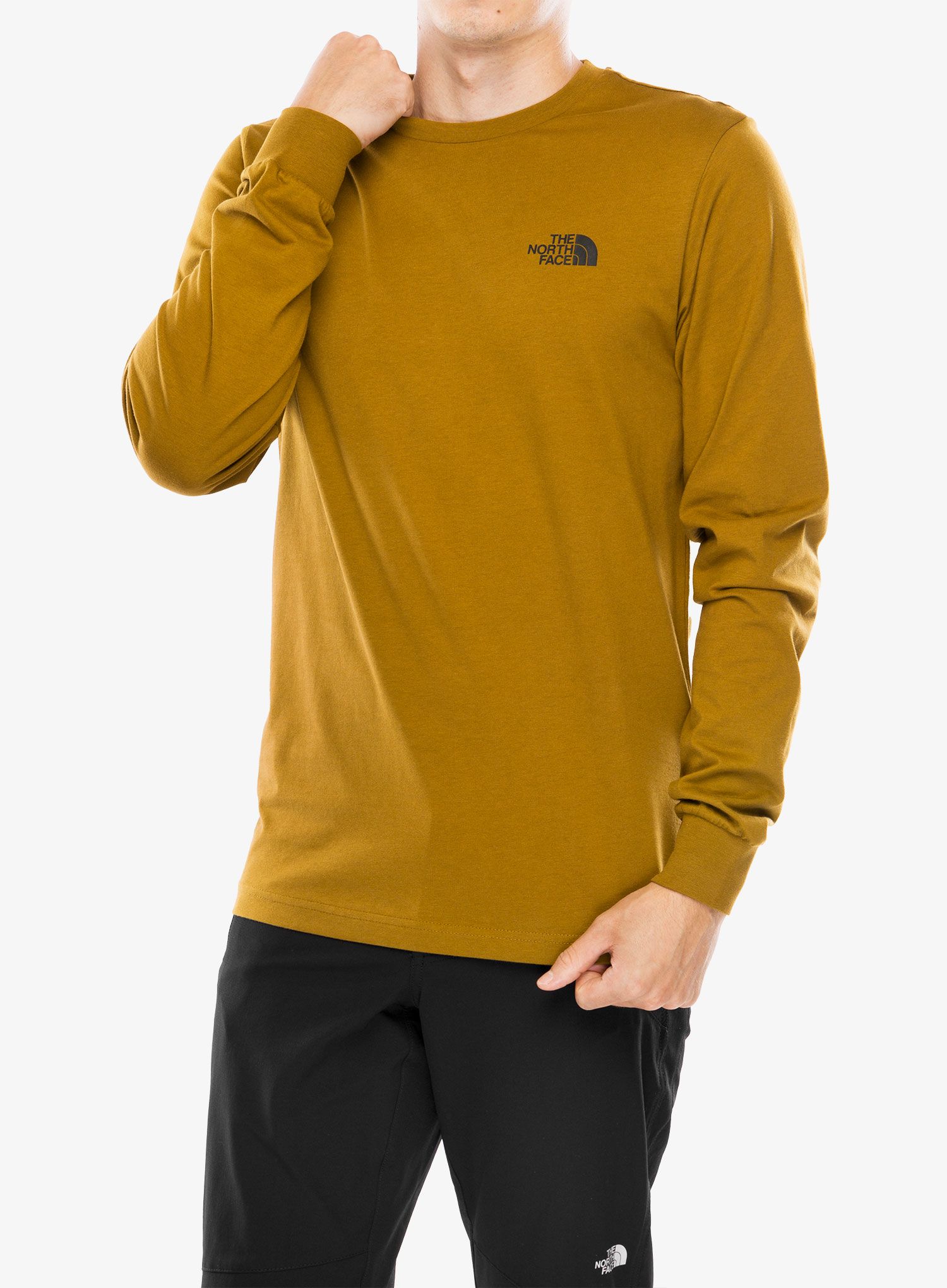 Majica z dolgimi rokavi The North Face L/S Redbox Tee - moss green