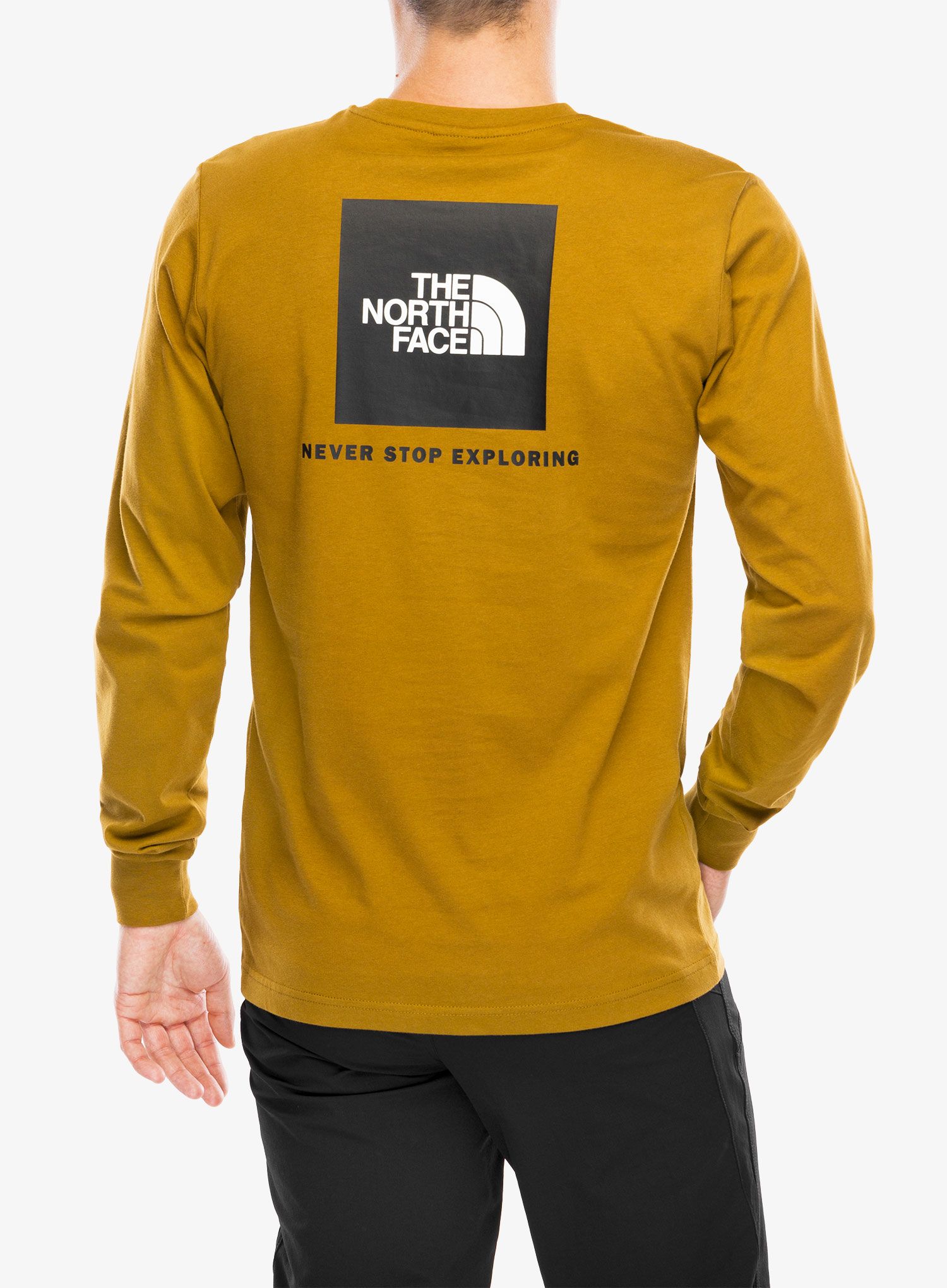Majica z dolgimi rokavi The North Face L/S Redbox Tee - moss green