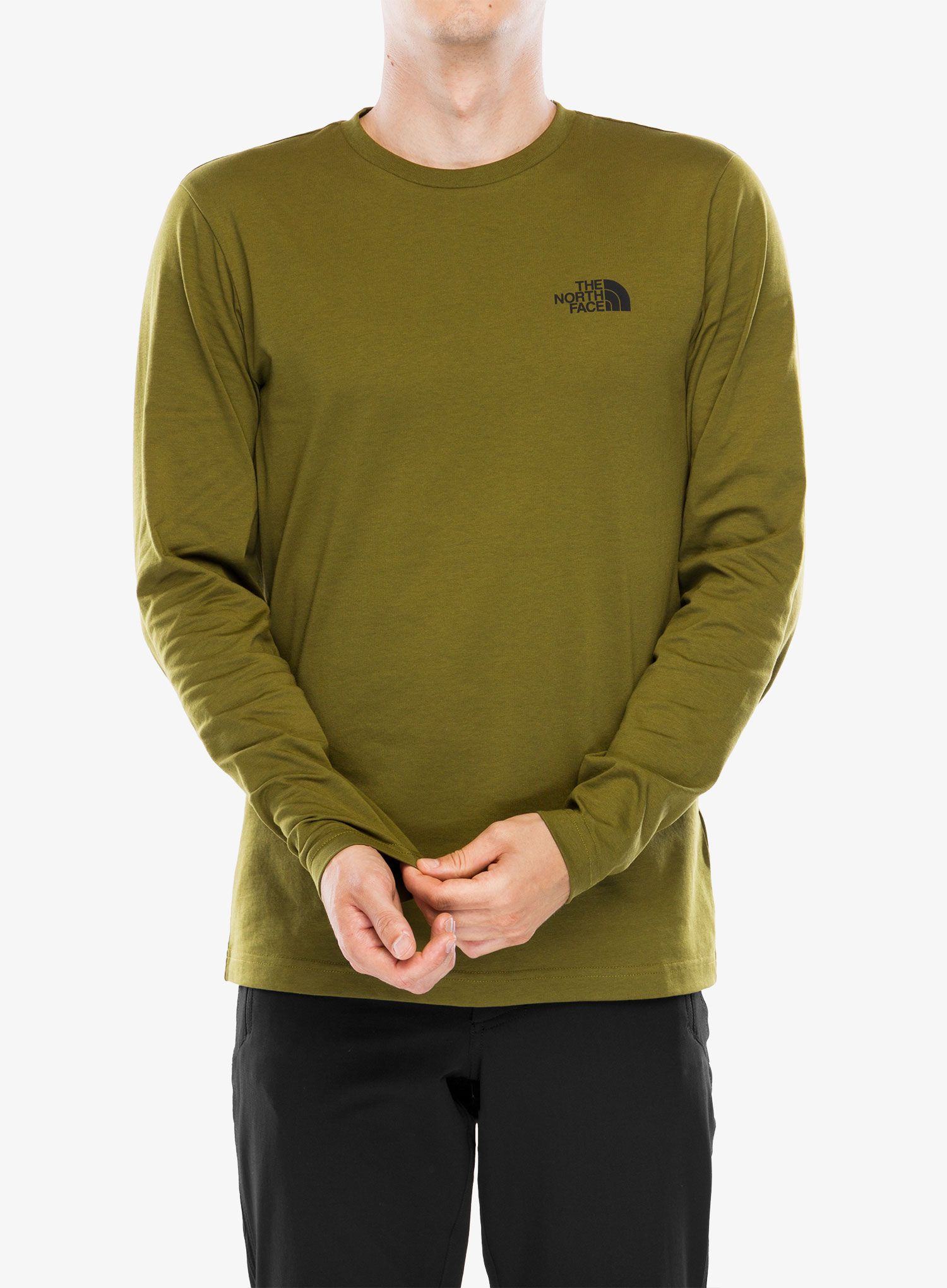 Majica z dolgimi rokavi The North Face  L/S Simple Dome Tee - forest olive