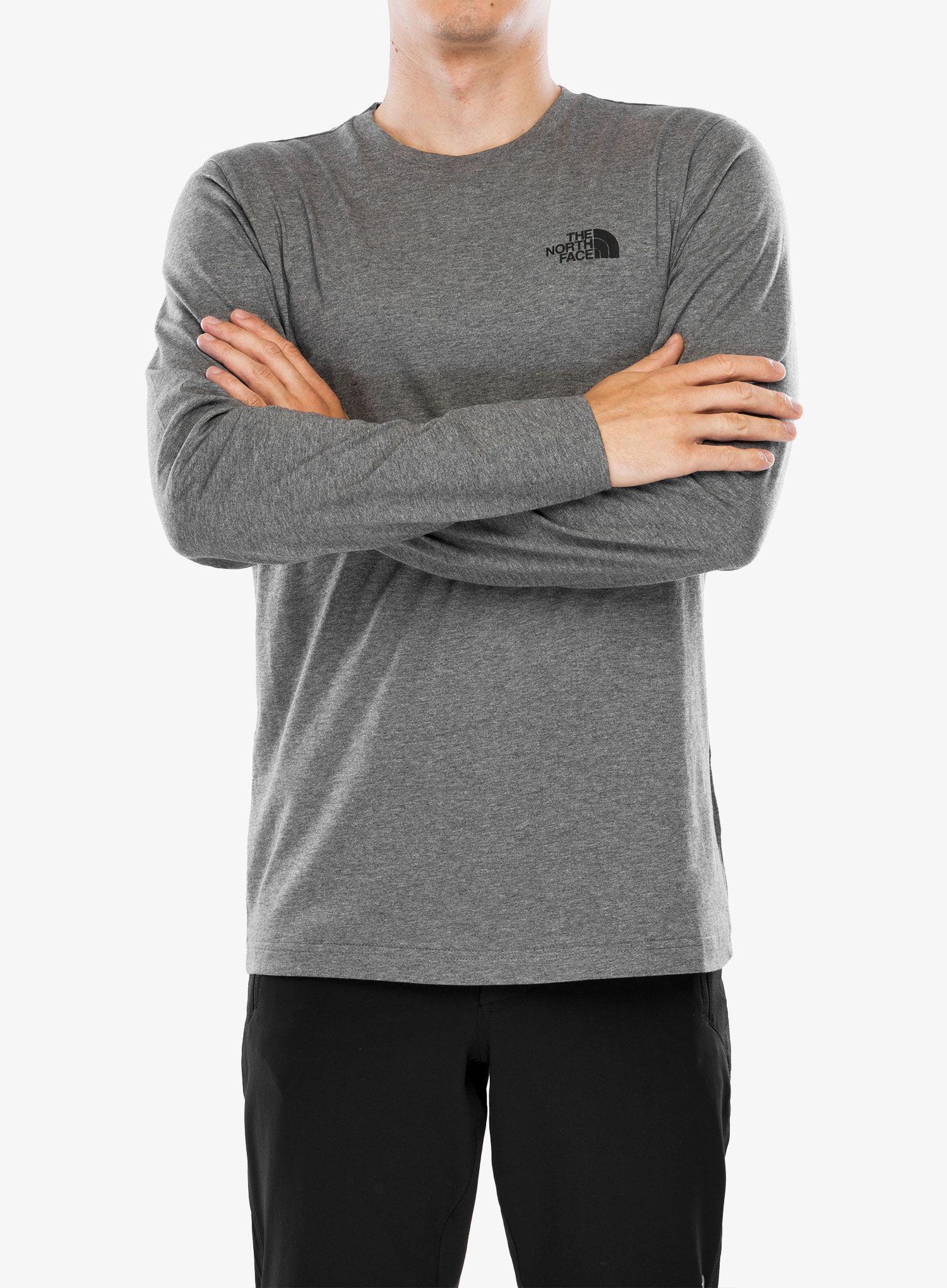 Majica z dolgimi rokavi The North Face  L/S Simple Dome Tee - tnf medium grey heather