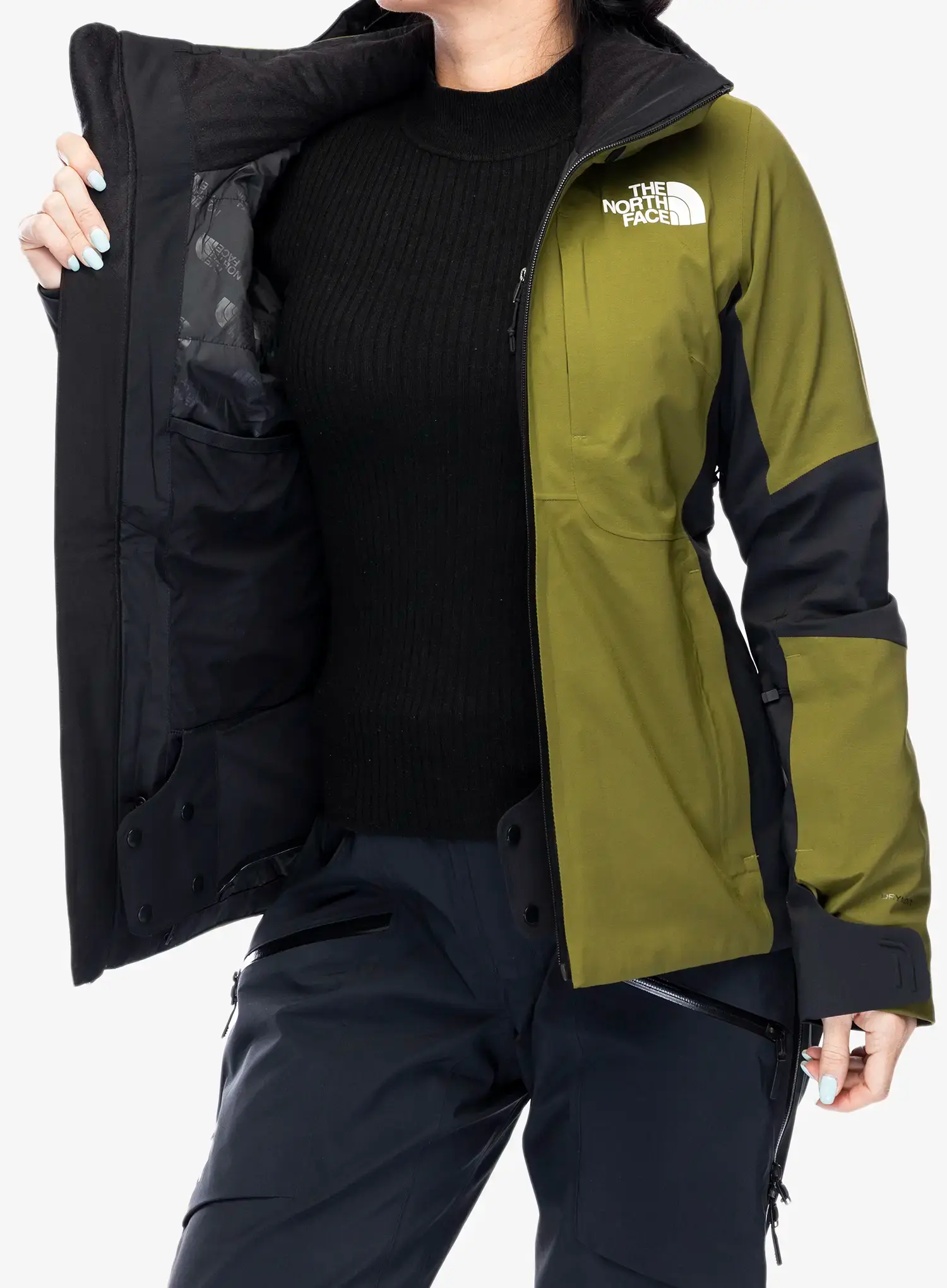 Ženska smučarska jakna The North Face Lenado Jacket - forest olive/tnf black