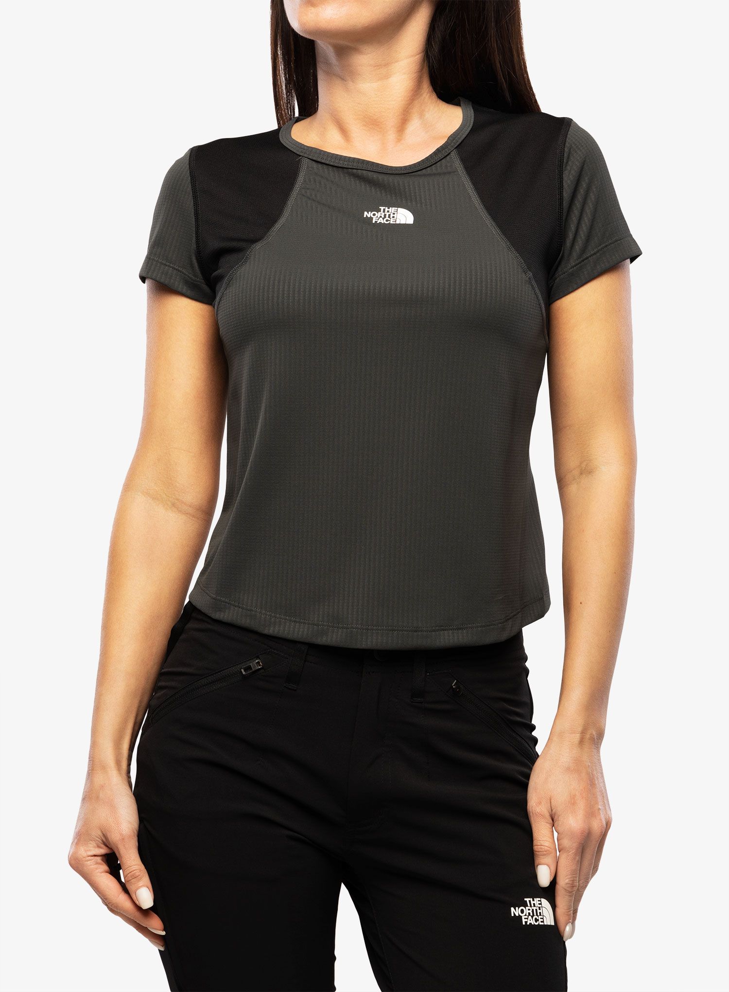 Ženska tekaška majica The North Face Lightbright S/S Tee - grey/black