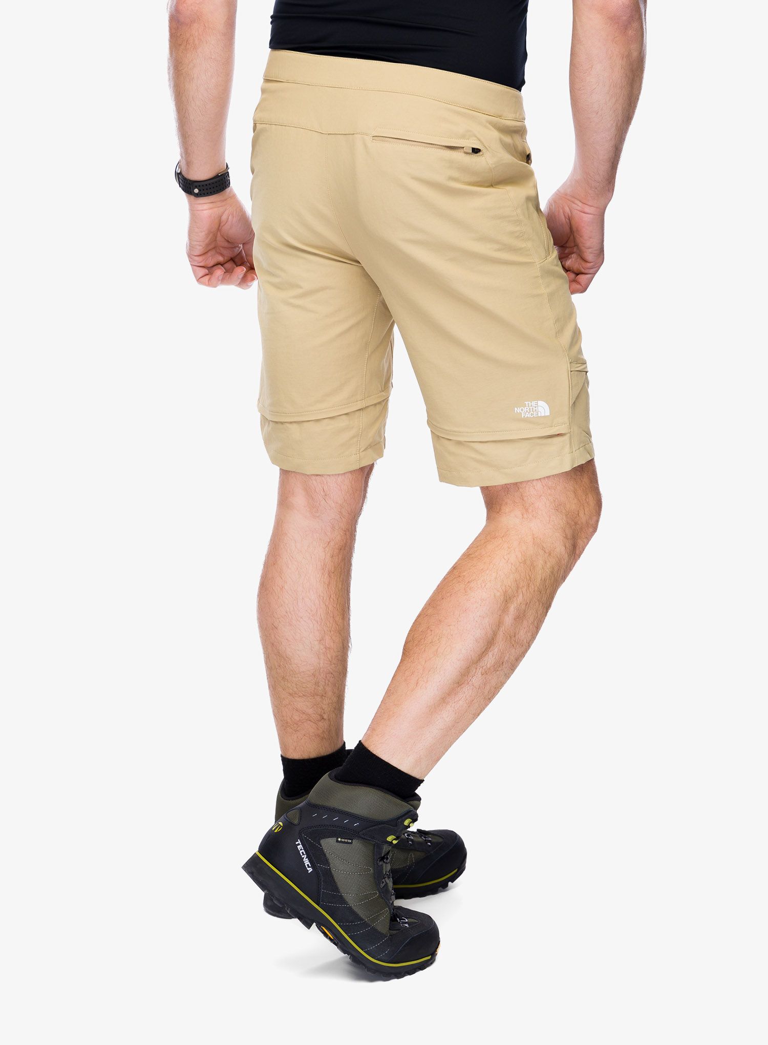Pohodniške hlače The North Face Lightning Convertible Pant - khaki stone