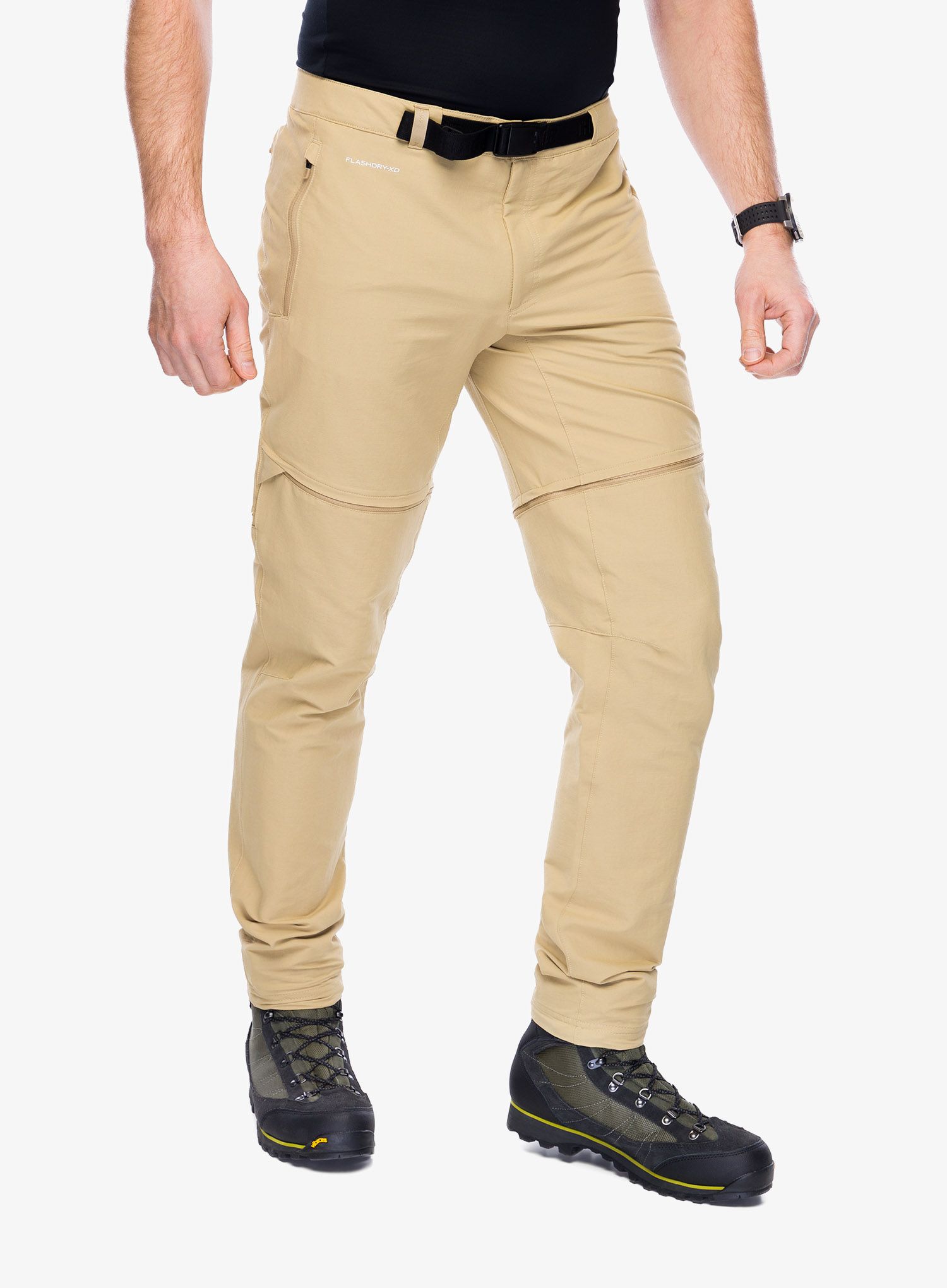 Pohodniške hlače The North Face Lightning Convertible Pant - khaki stone