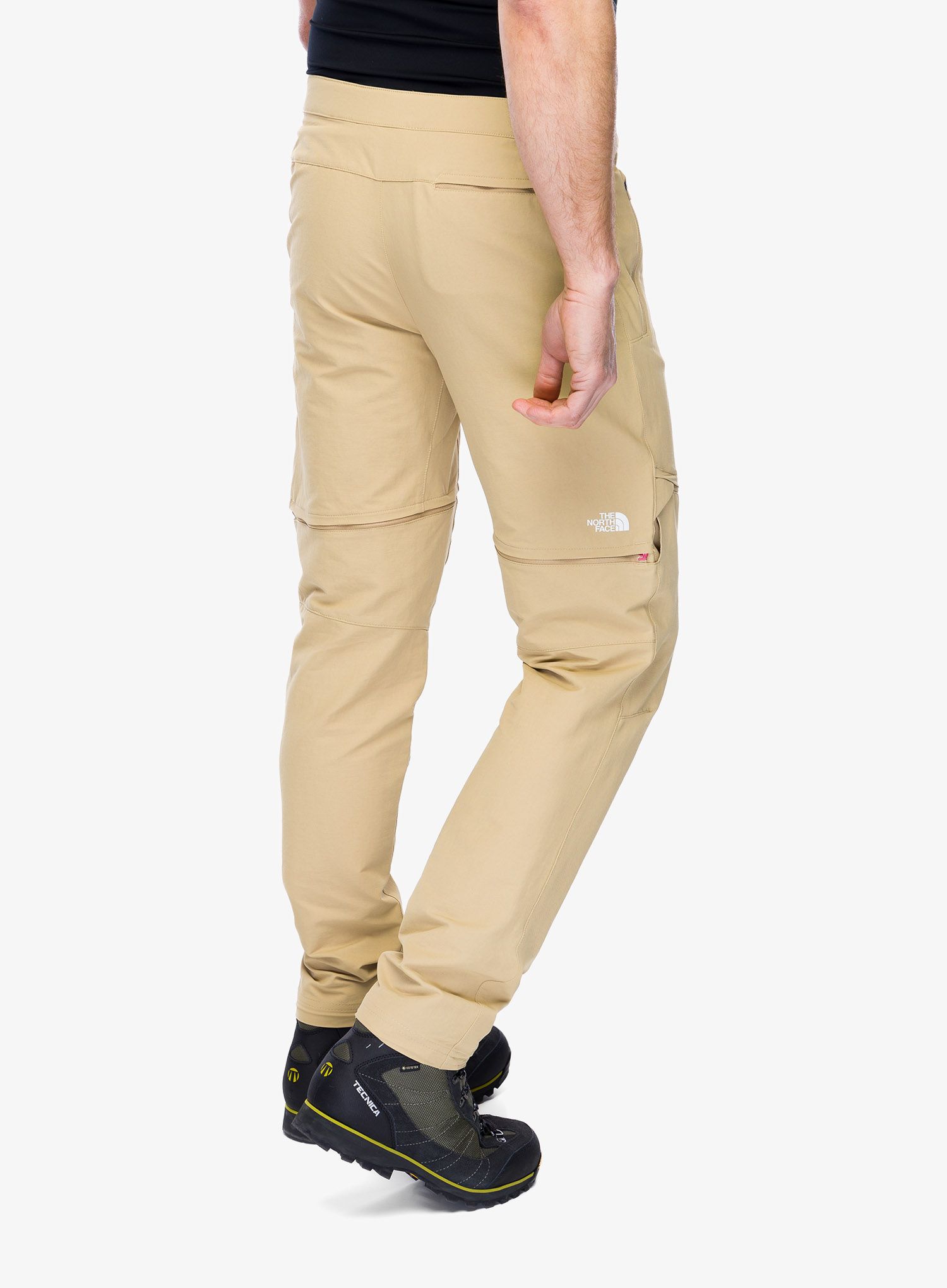 Pohodniške hlače The North Face Lightning Convertible Pant - khaki stone