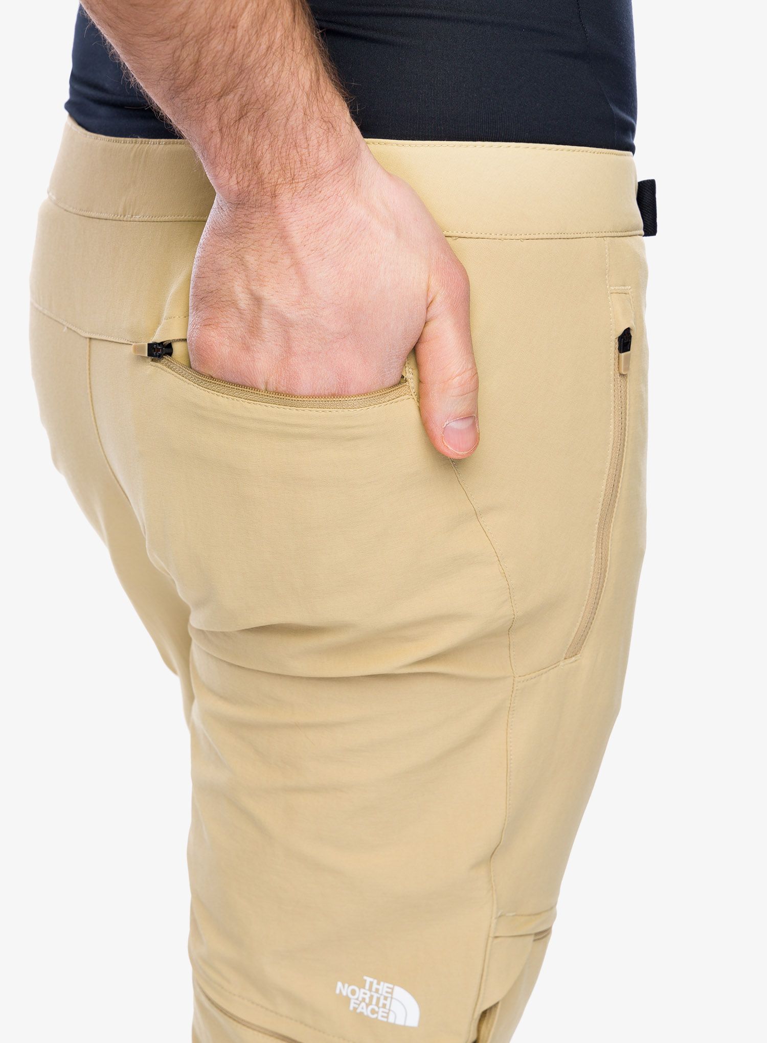 Pohodniške hlače The North Face Lightning Convertible Pant - khaki stone