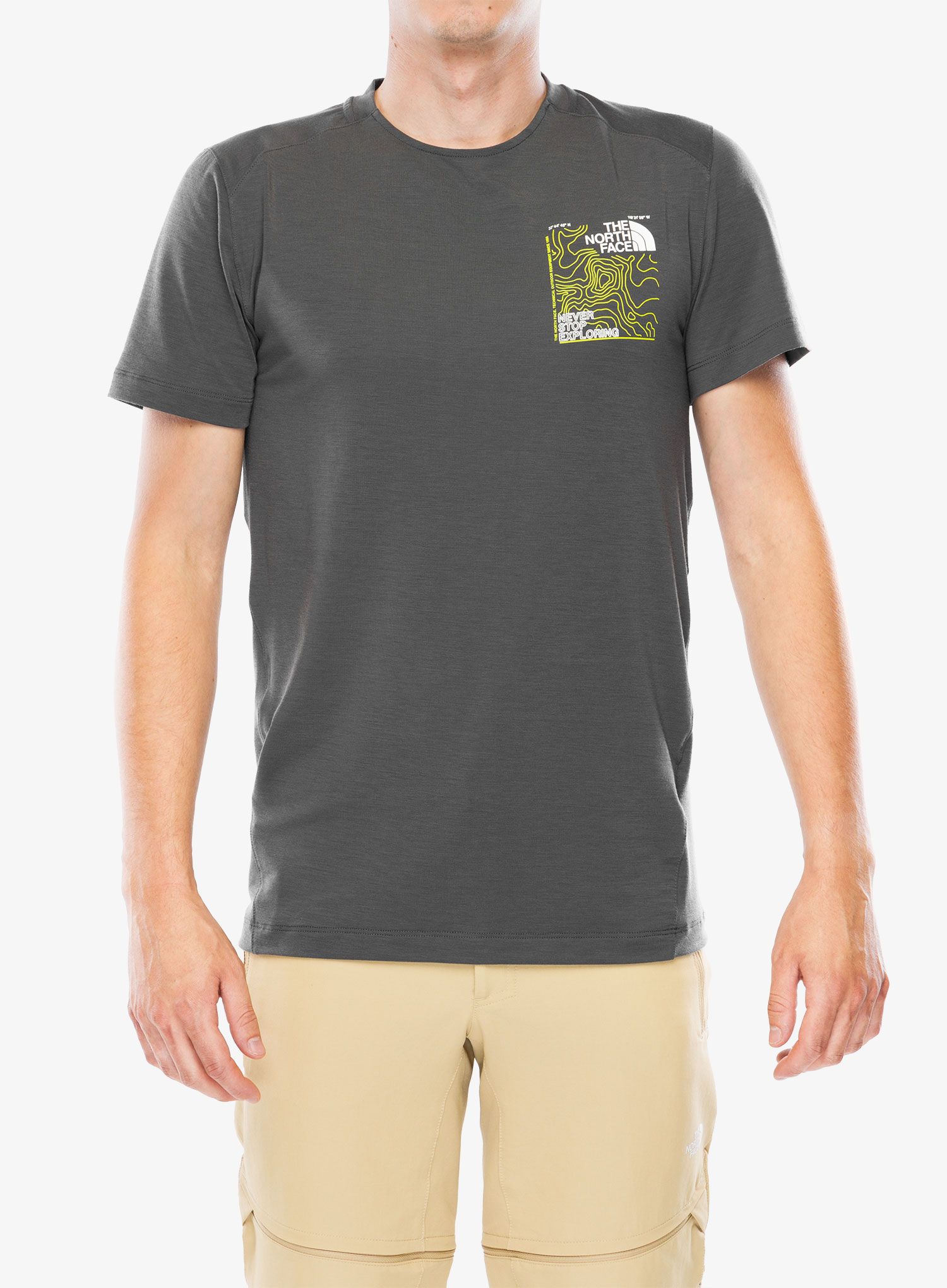 Majica The North Face Lightning S/S Tee Graphic - anthracite grey