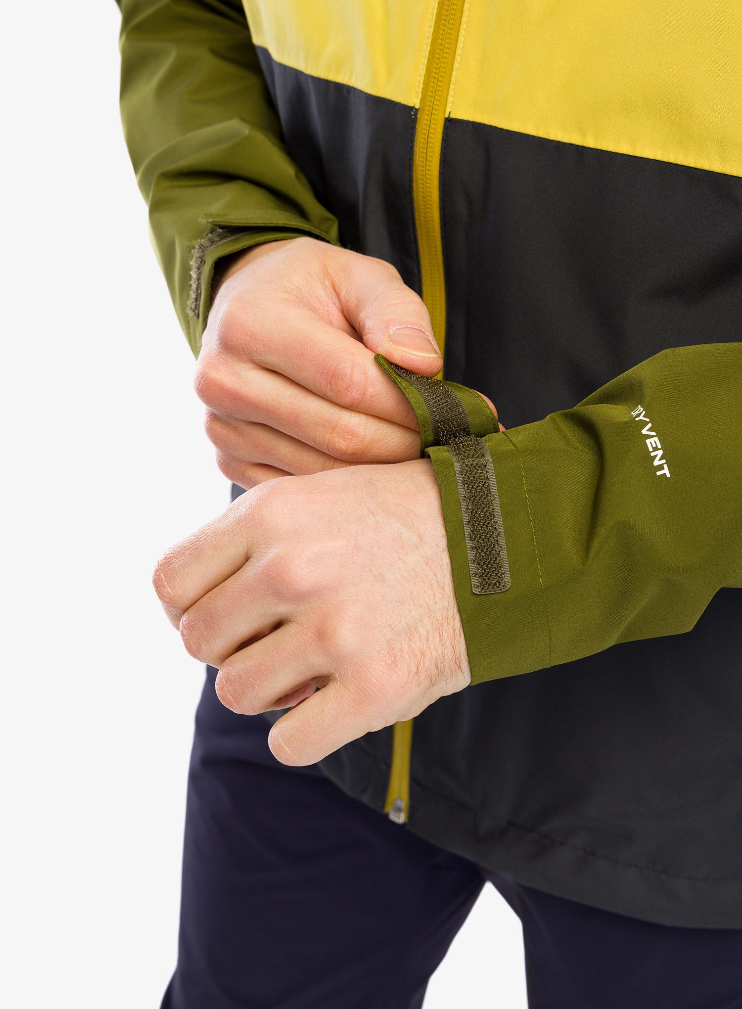 Nepremočljiva jakna The North Face Lightning Zip-In Jacket - asphalt grey/yellow