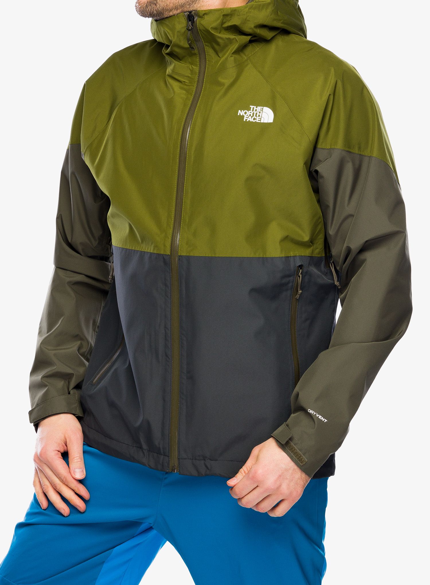 Nepremočljiva jakna The North Face Lightning Zip-In Jacket - grey/olive