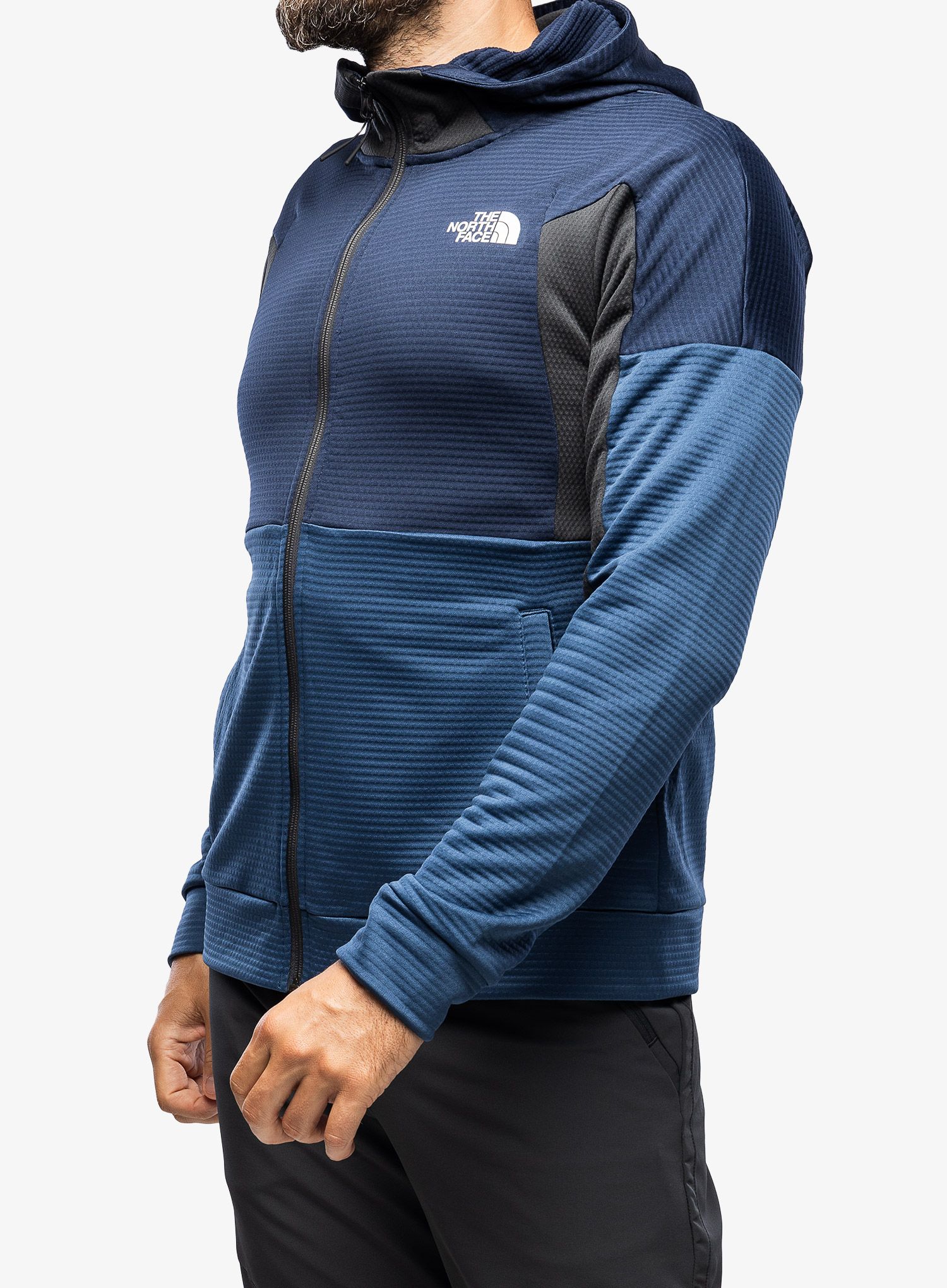 Jopica s kapuco The North Face Ma Full Zip Fleece - blue/grey