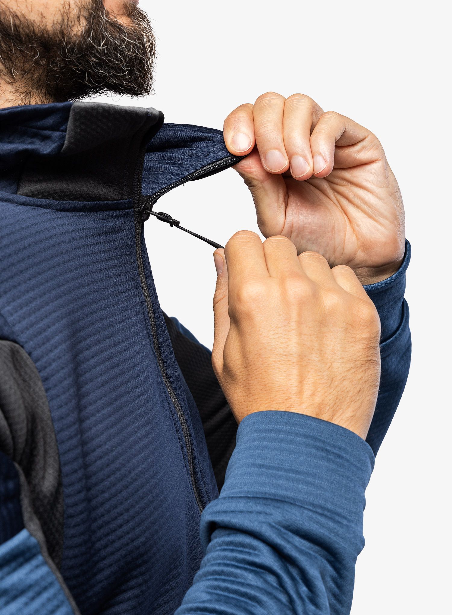 Jopica s kapuco The North Face Ma Full Zip Fleece - blue/grey