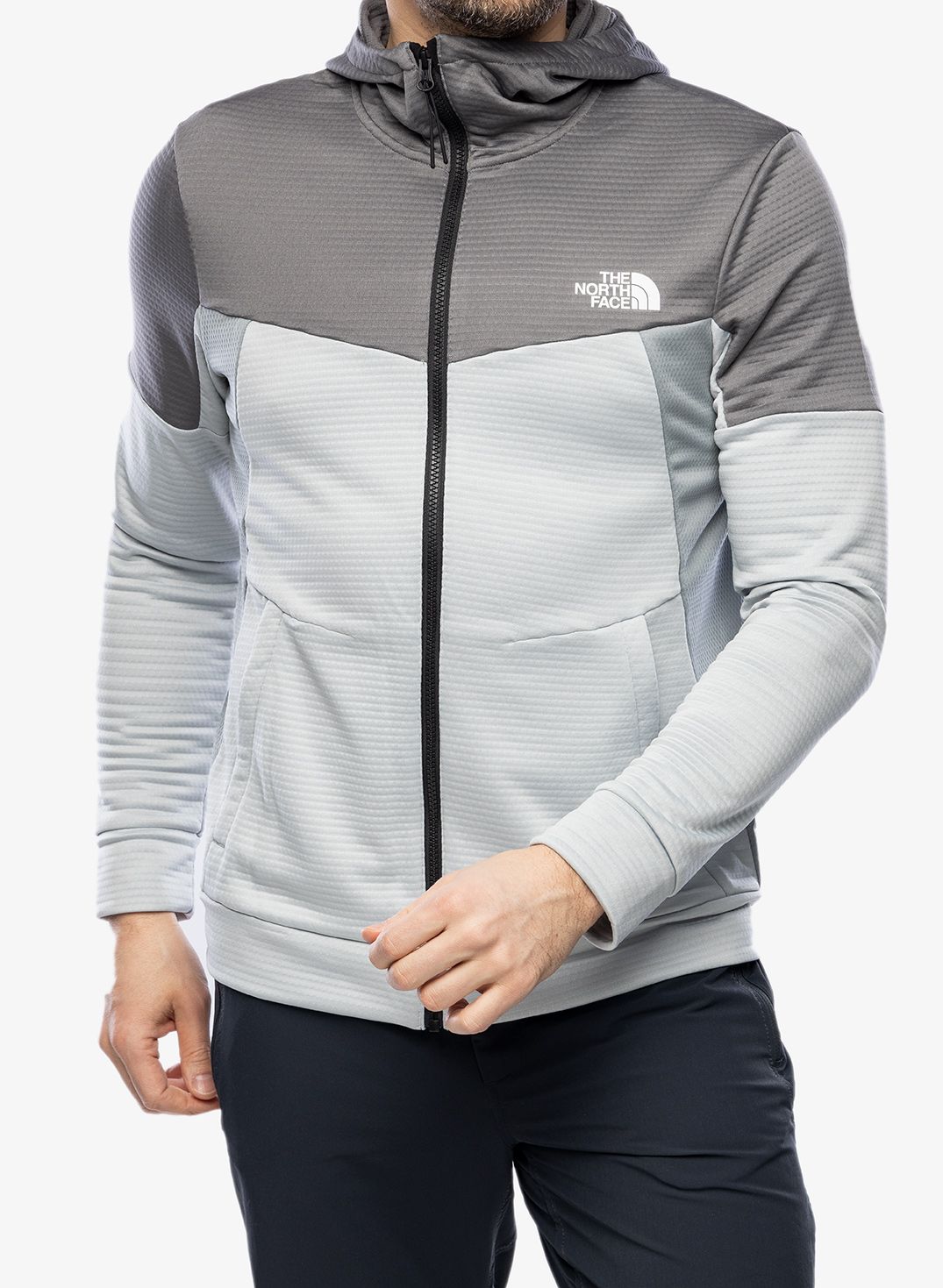 Flis The North Face Ma Full Zip Fleece - grey/pearl