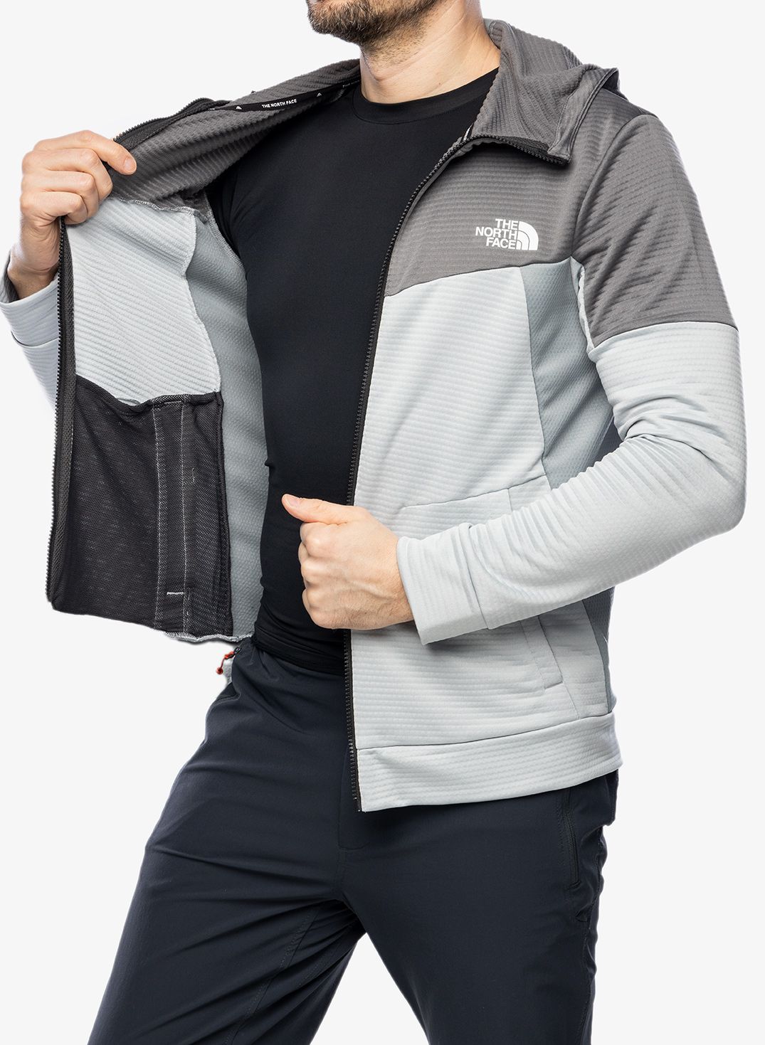 Flis The North Face Ma Full Zip Fleece - grey/pearl