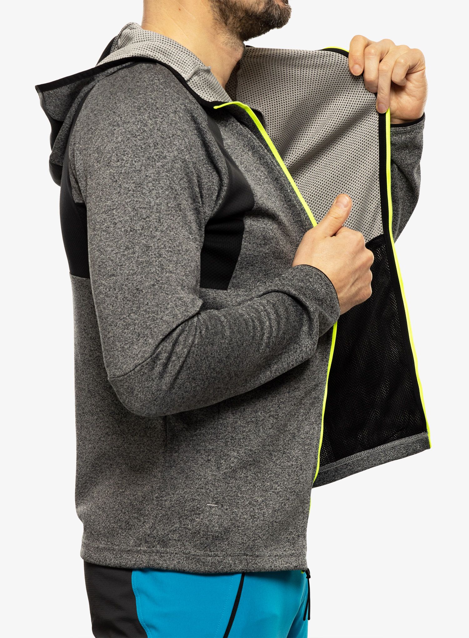 Moški puloverji The North Face Ma Lab FZ Hoodie - meld grey