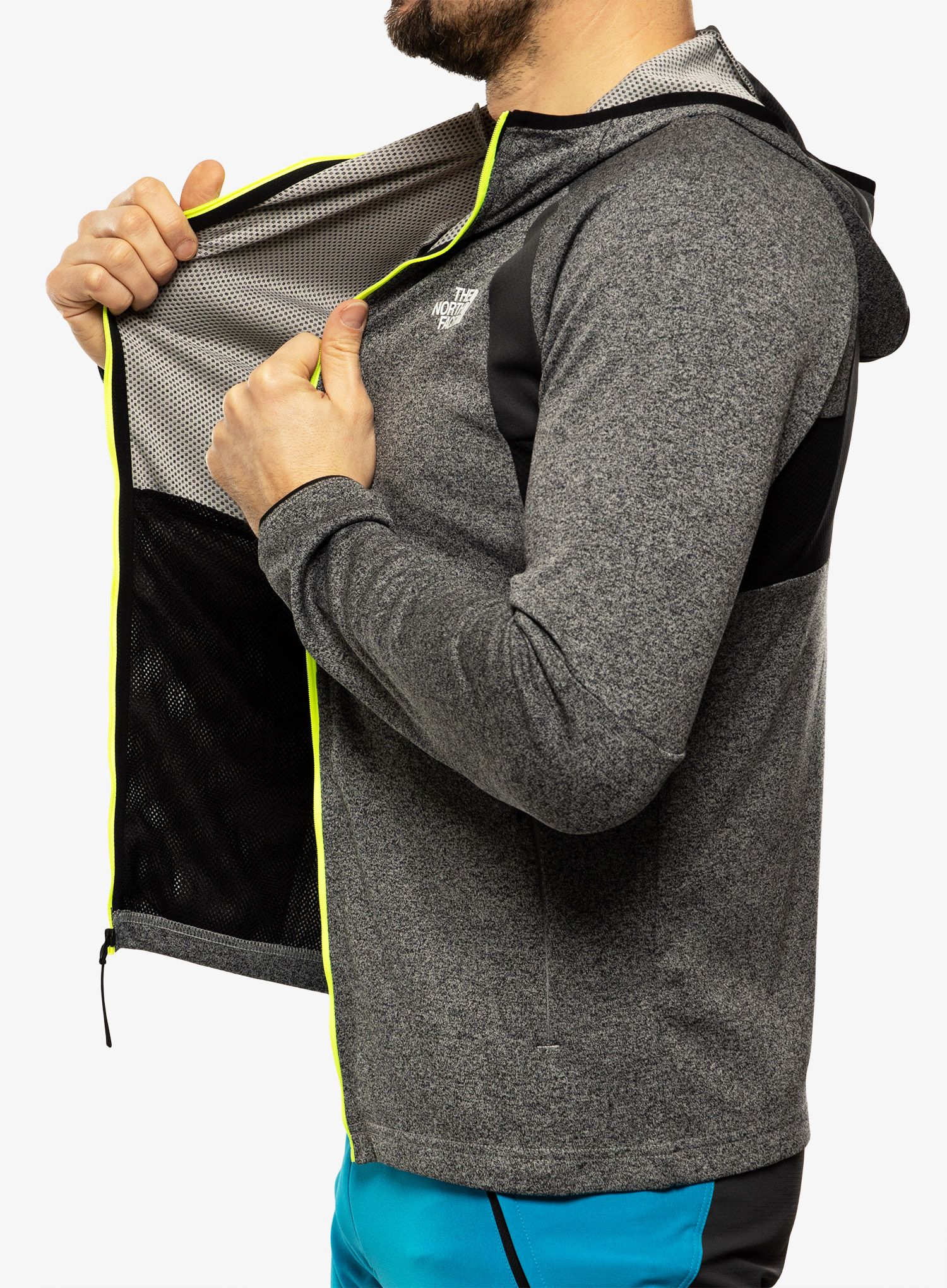 Moški puloverji The North Face Ma Lab FZ Hoodie - meld grey