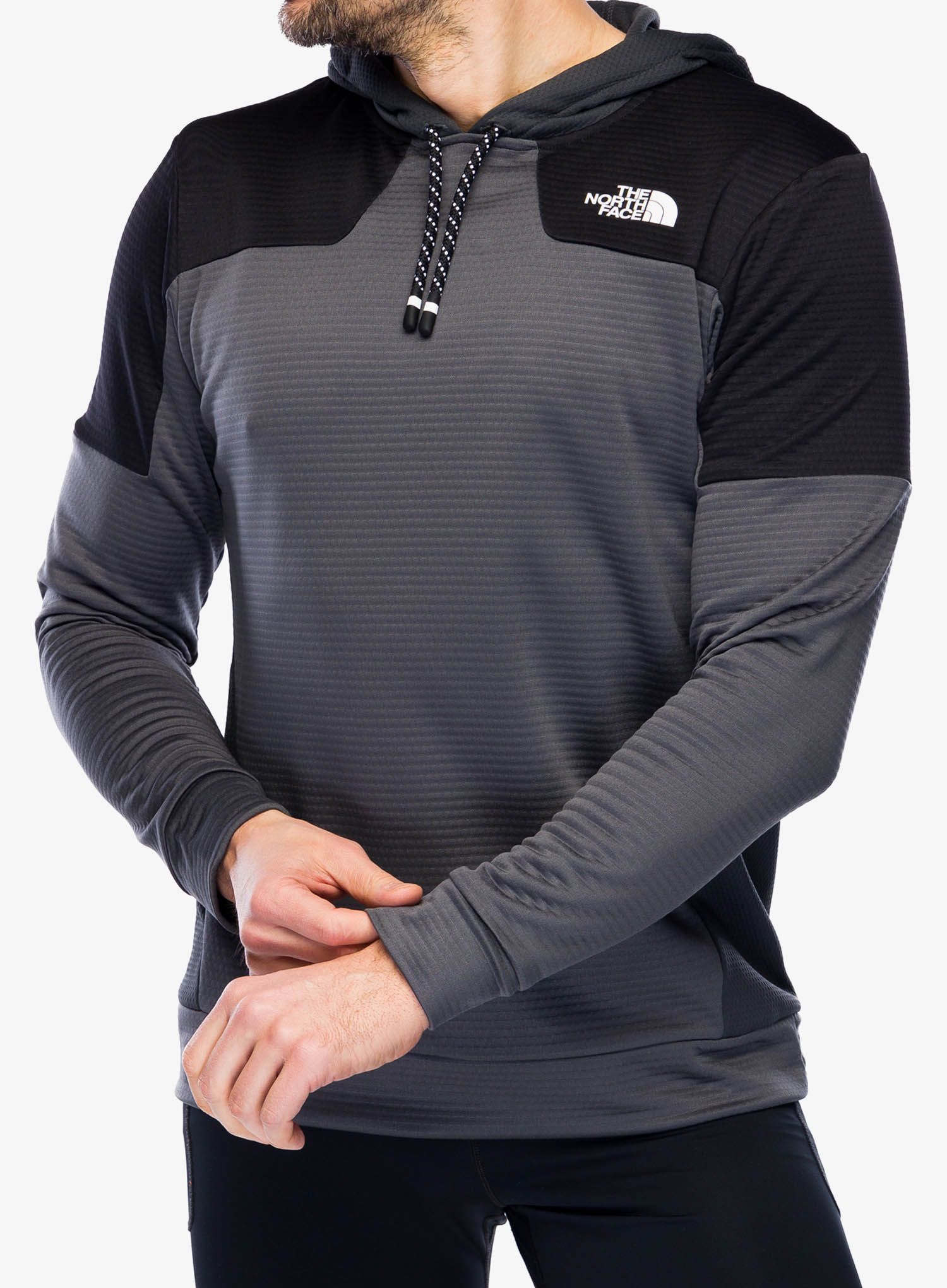 Jopica s kapuco The North Face Ma Pull On Fleece Hoodie - grey/black