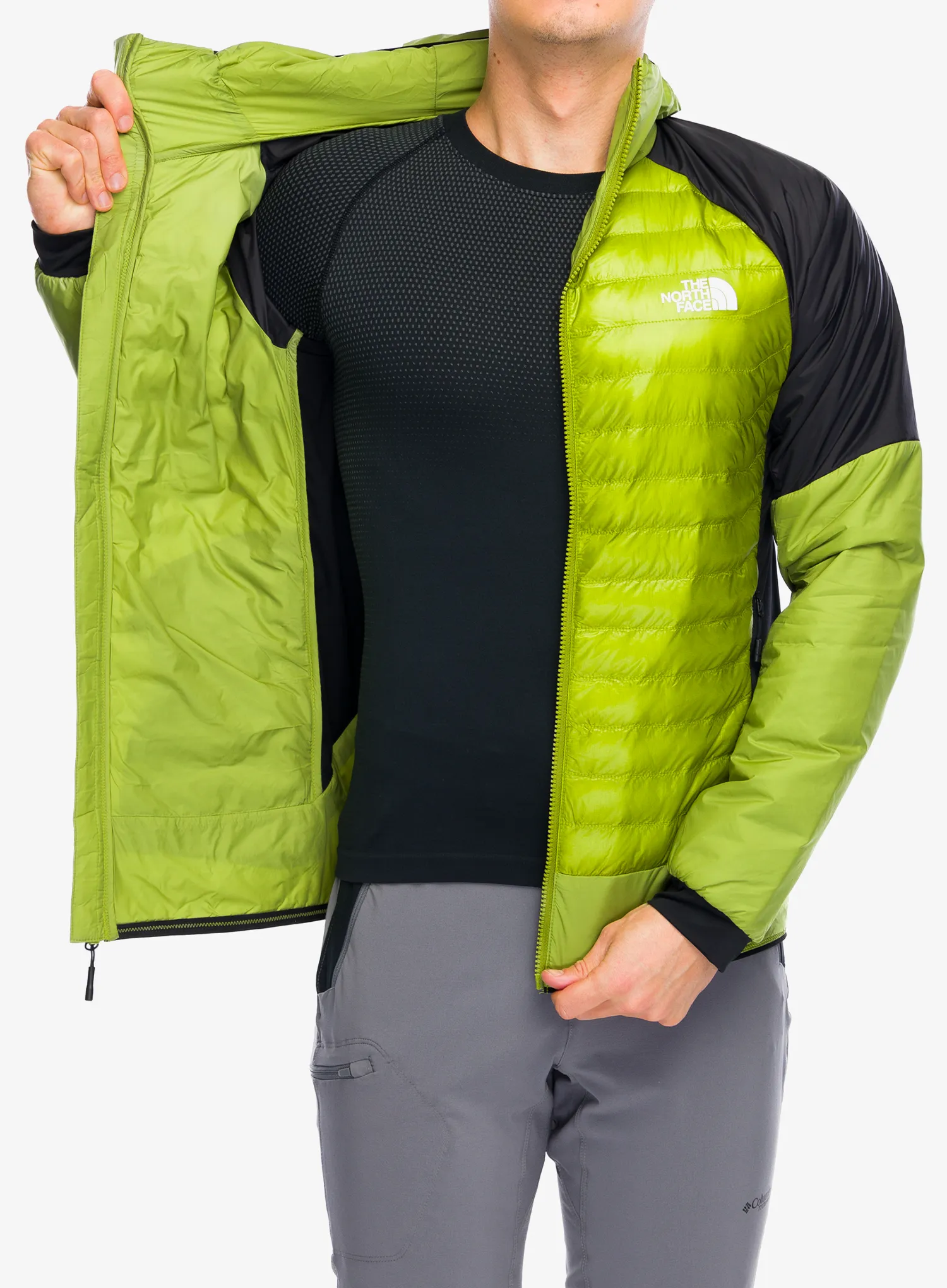 Hibridna jakna The North Face Macugnaga Hybrid Insulation - oak green/tnf black