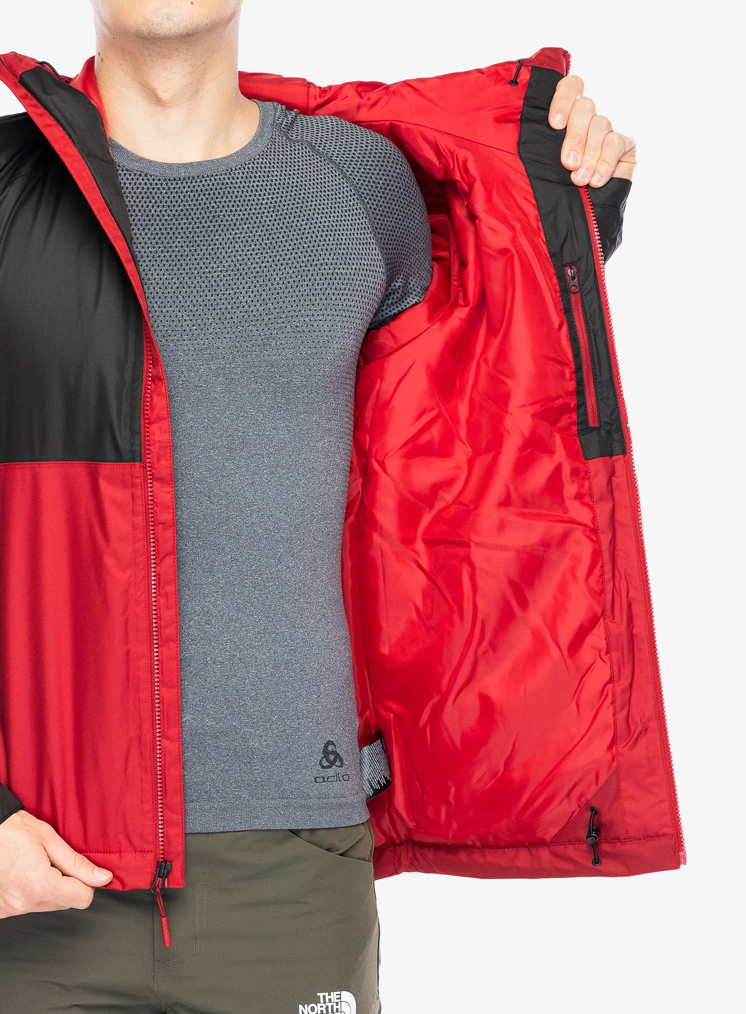 Sintetična jakna The North Face Millerton Insulated Jacket - garnet red/tnf black