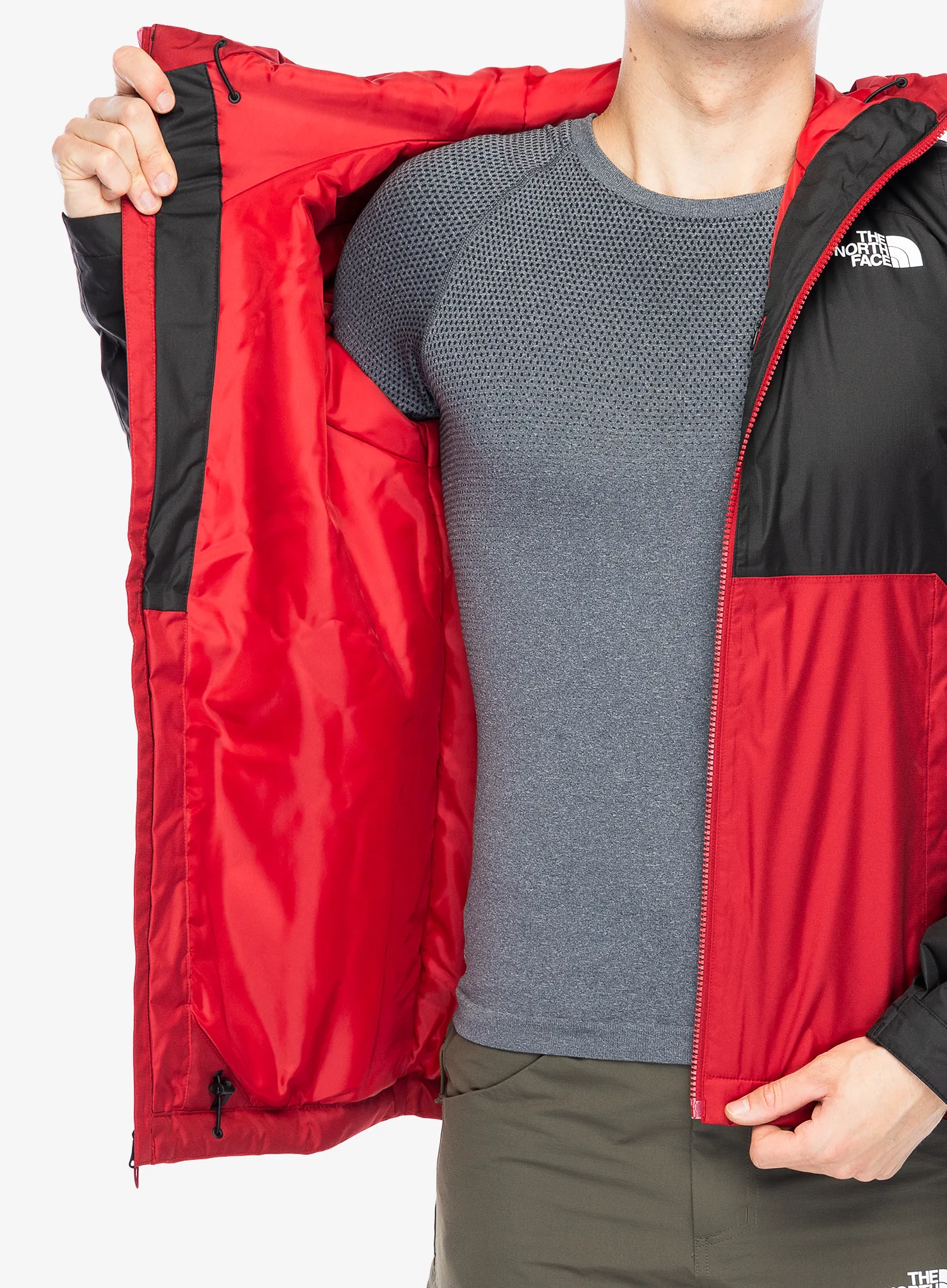 Sintetična jakna The North Face Millerton Insulated Jacket - garnet red/tnf black