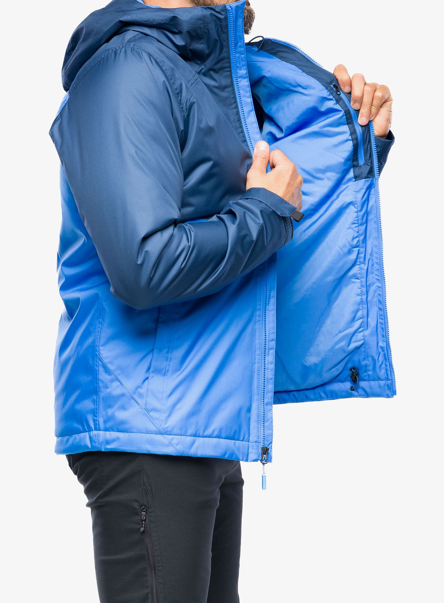 Hardshell jakna The North Face Millerton Insulated Jacket - optic blue/shady