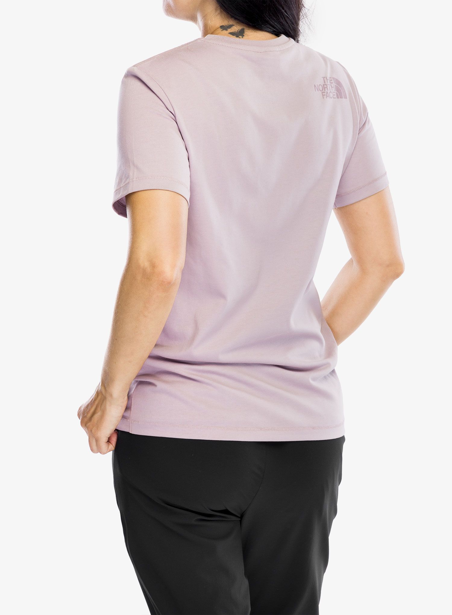 Ženska bombažna majica The North Face Natural Dye S/S Tee - purple chalk natural dye