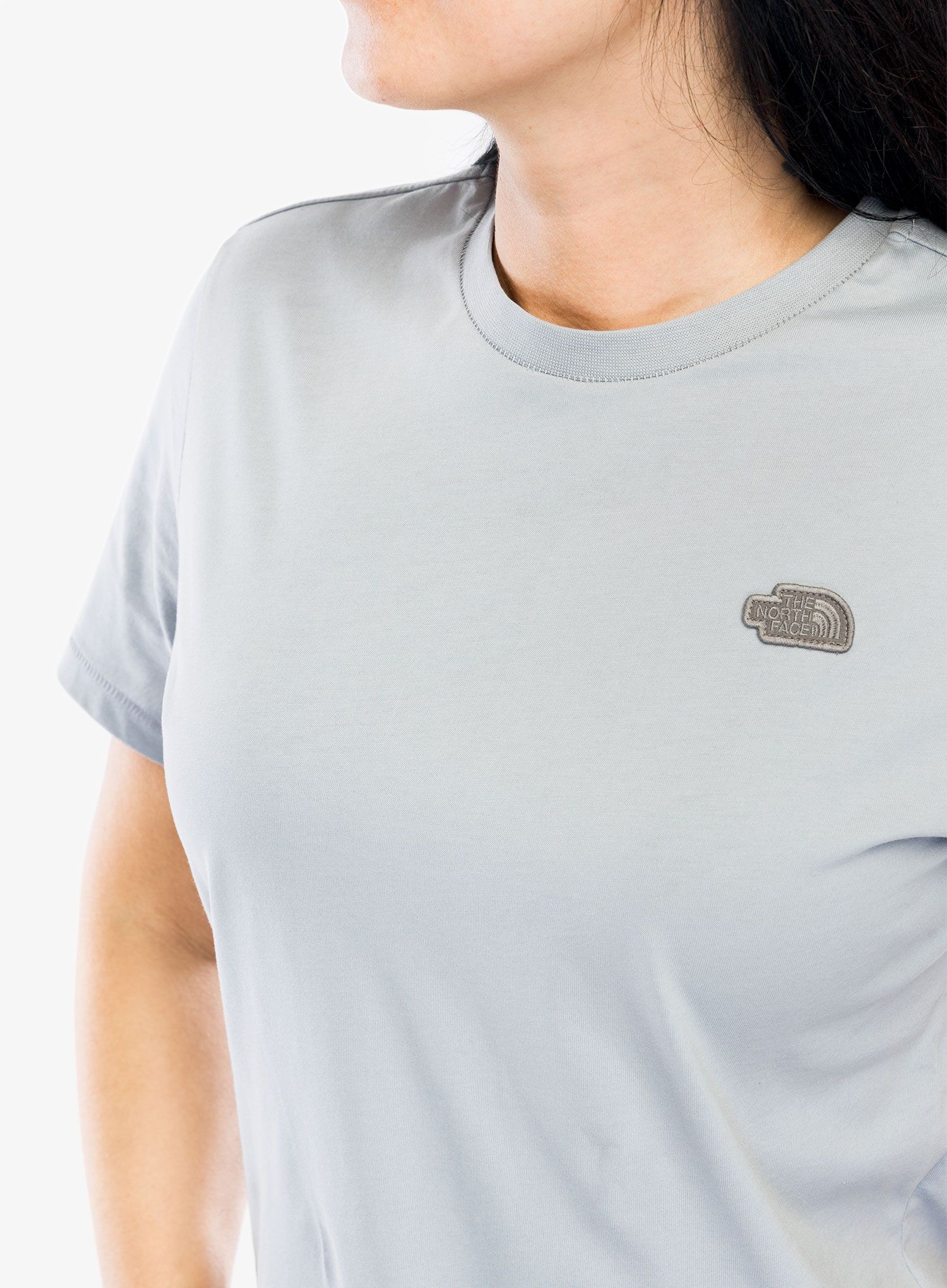 Ženska bombažna majica The North Face Natural Dye S/S Tee - smoked pearl natural dye
