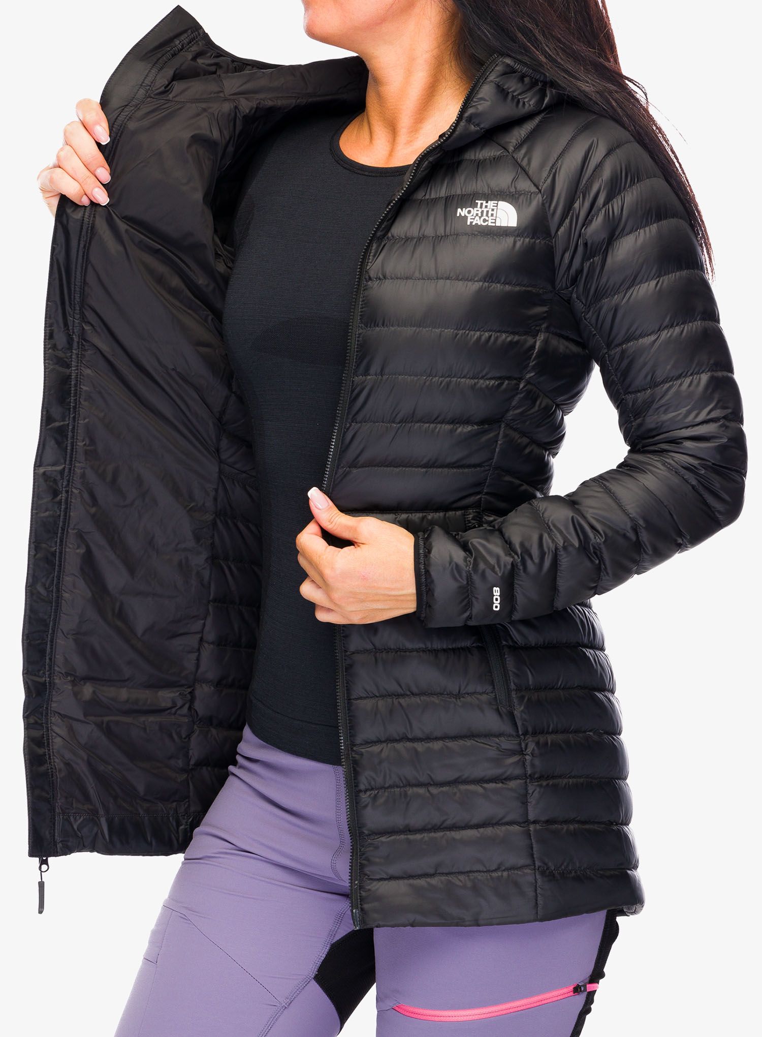 Puhast plašč The North Face New Trevail Parka - tnf black/tnf black