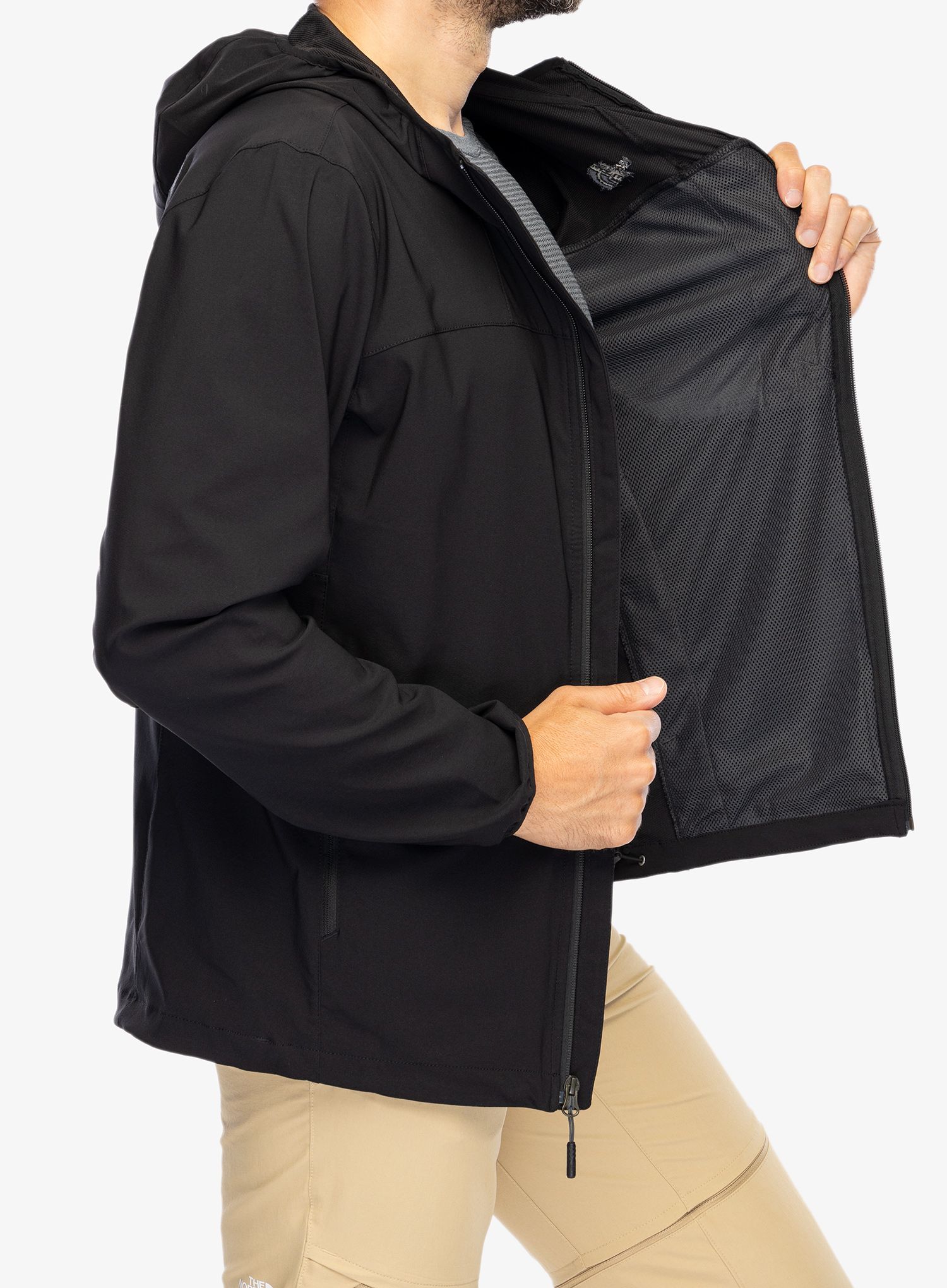 Softshell jakna The North Face Nimble Hoodie - tnf black