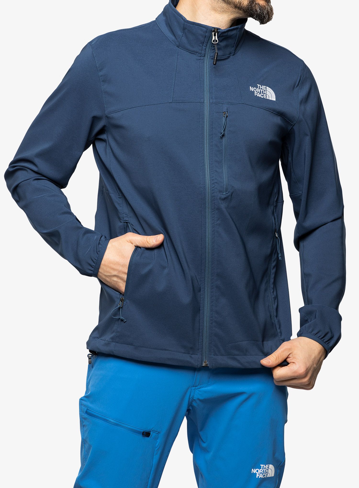 Softshell jakna The North Face Nimble Jacket - shady blue