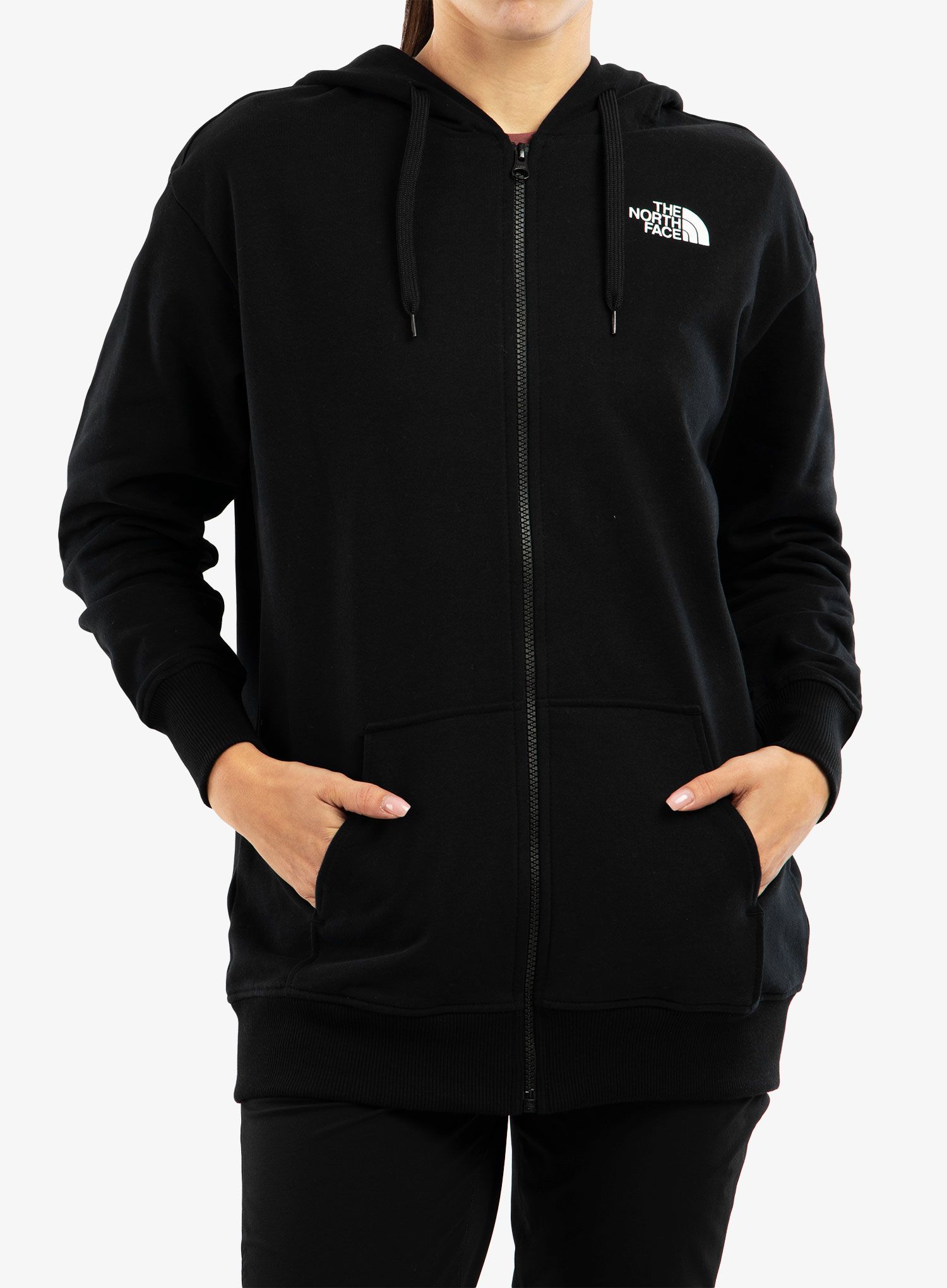 Ženska jopica z zadrgo The North Face Open Gate Full Zip Hoodie - tnf black