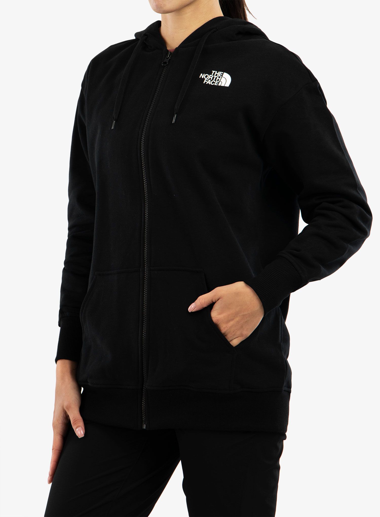 Ženska jopica z zadrgo The North Face Open Gate Full Zip Hoodie - tnf black