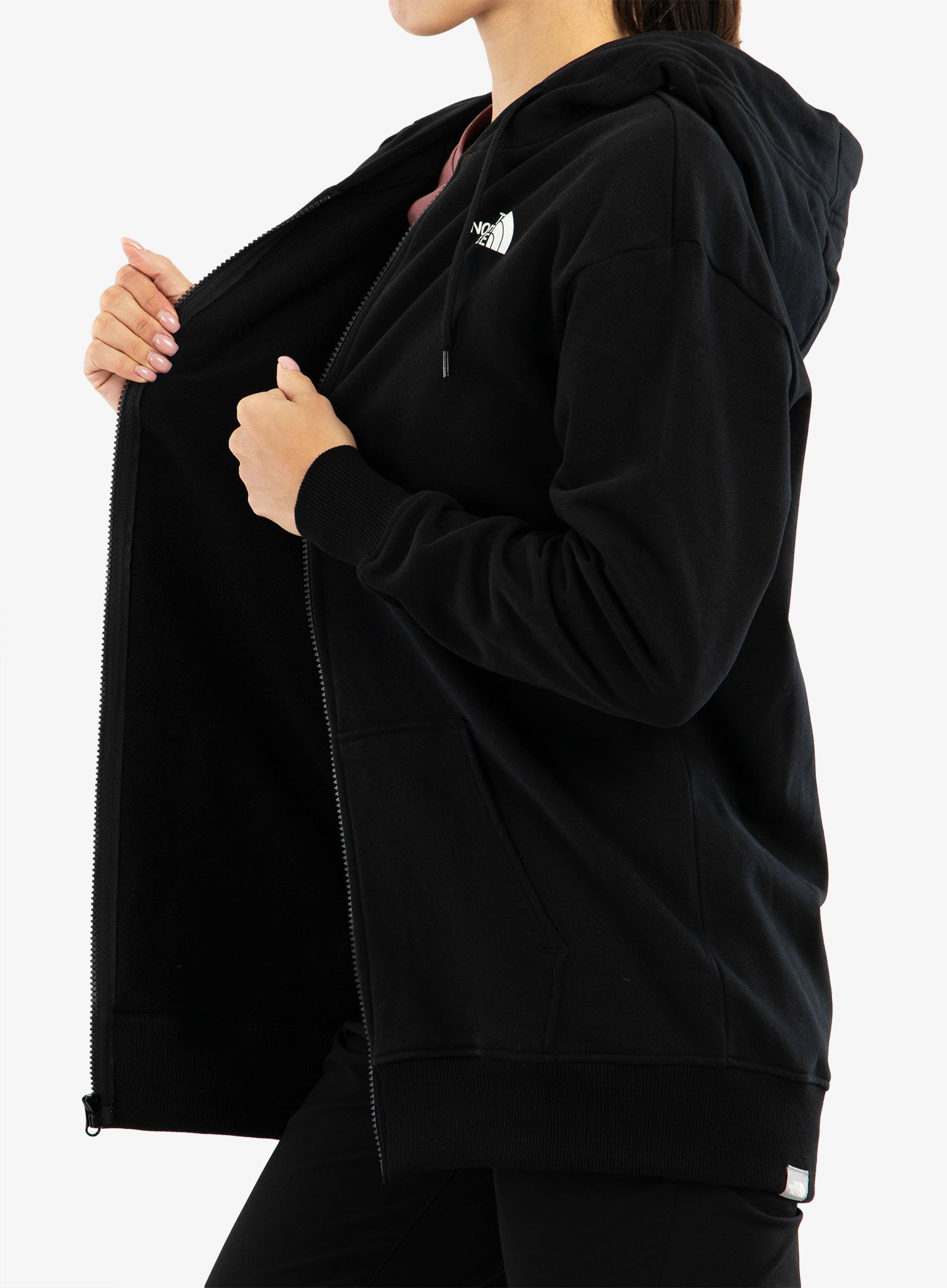 Ženska jopica z zadrgo The North Face Open Gate Full Zip Hoodie - tnf black