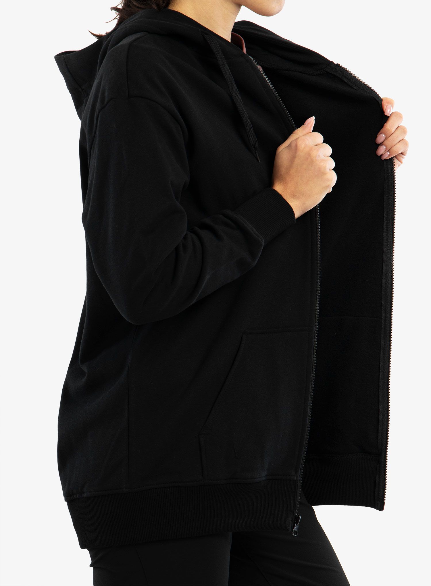 Ženska jopica z zadrgo The North Face Open Gate Full Zip Hoodie - tnf black