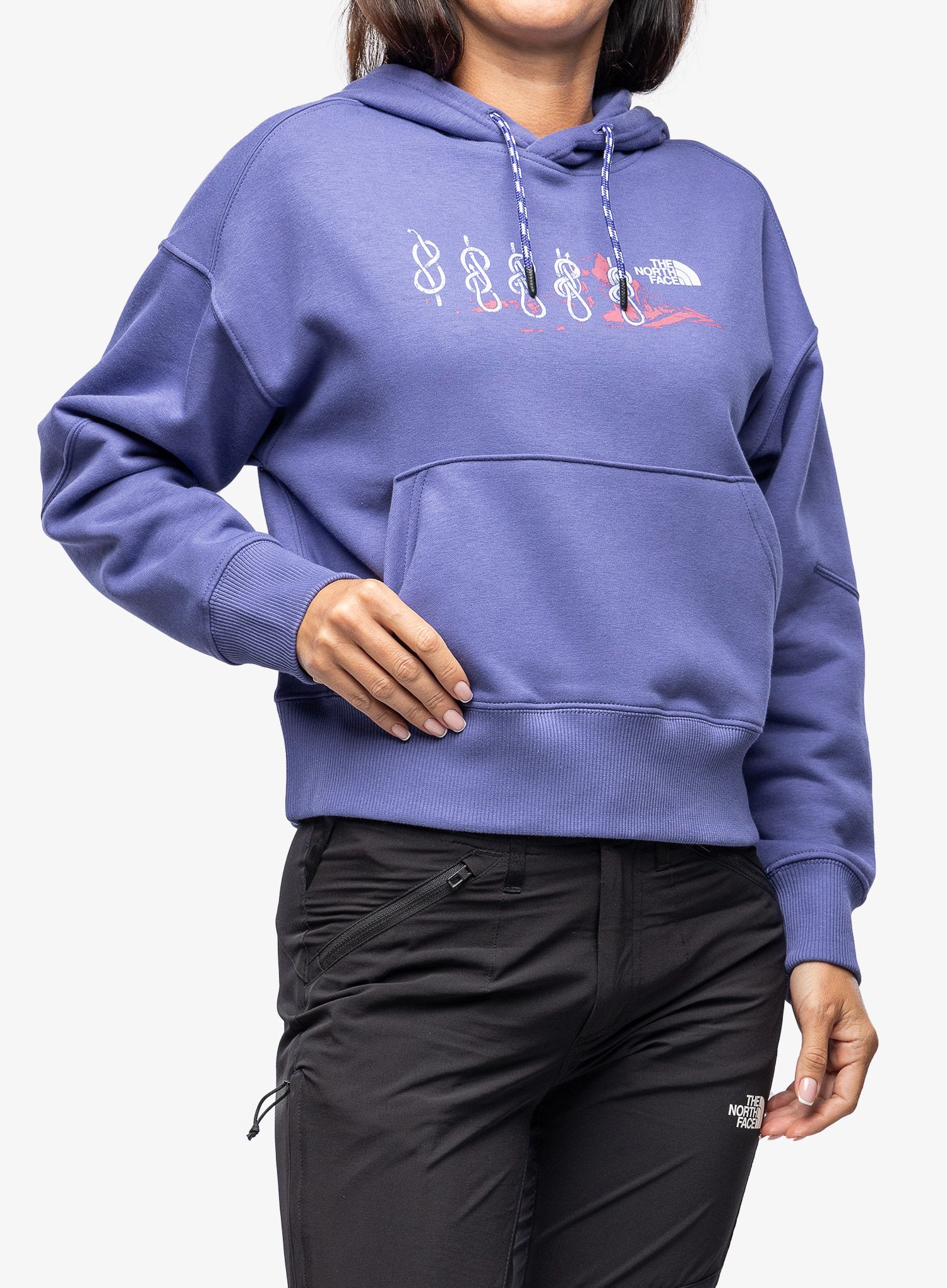 Ženska jopica The North Face Outdoor Graphic Hoodie - cave blue
