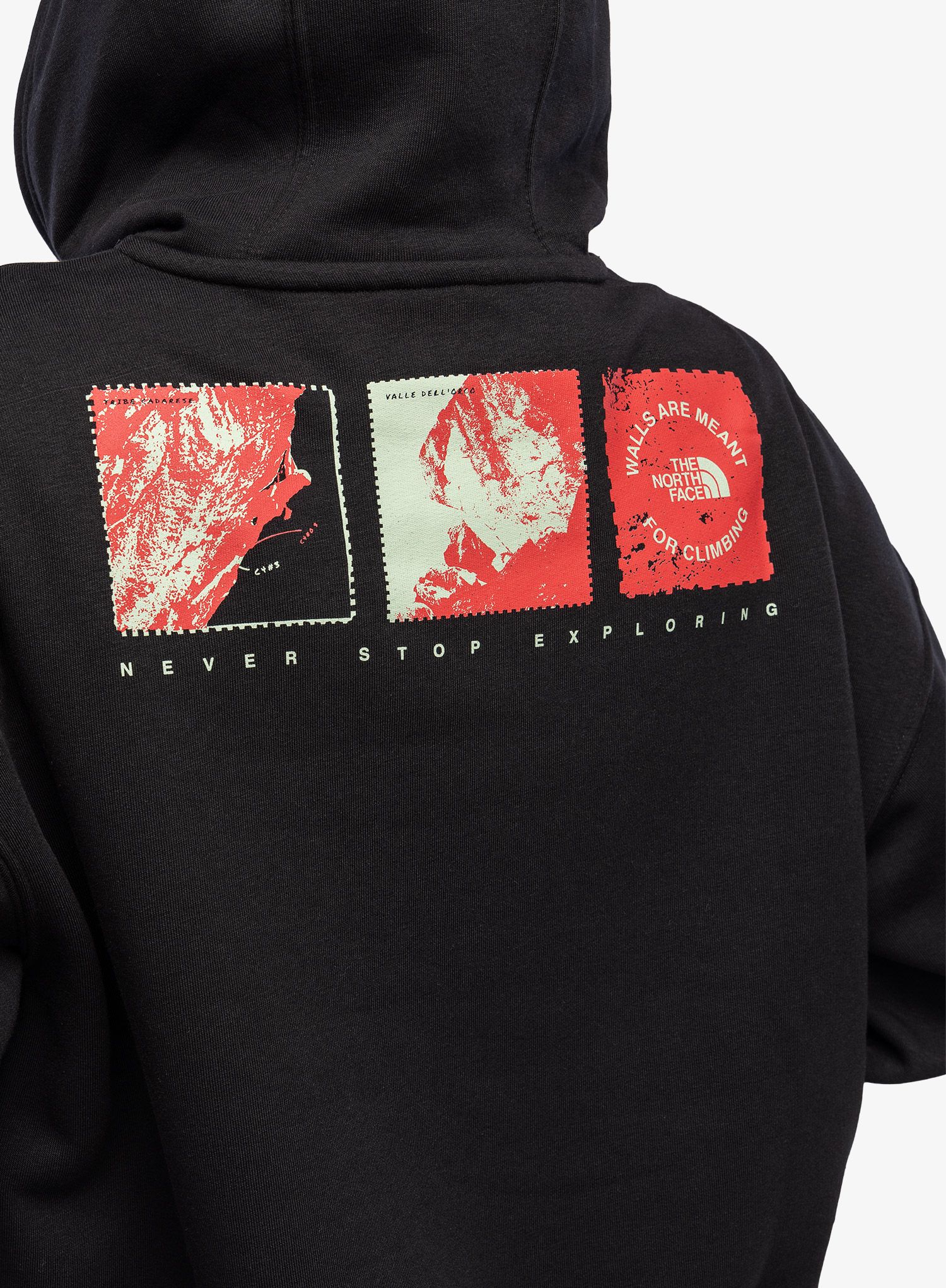 Ženska jopa s kapuco The North Face Outdoor Graphic Hoodie - tnf black