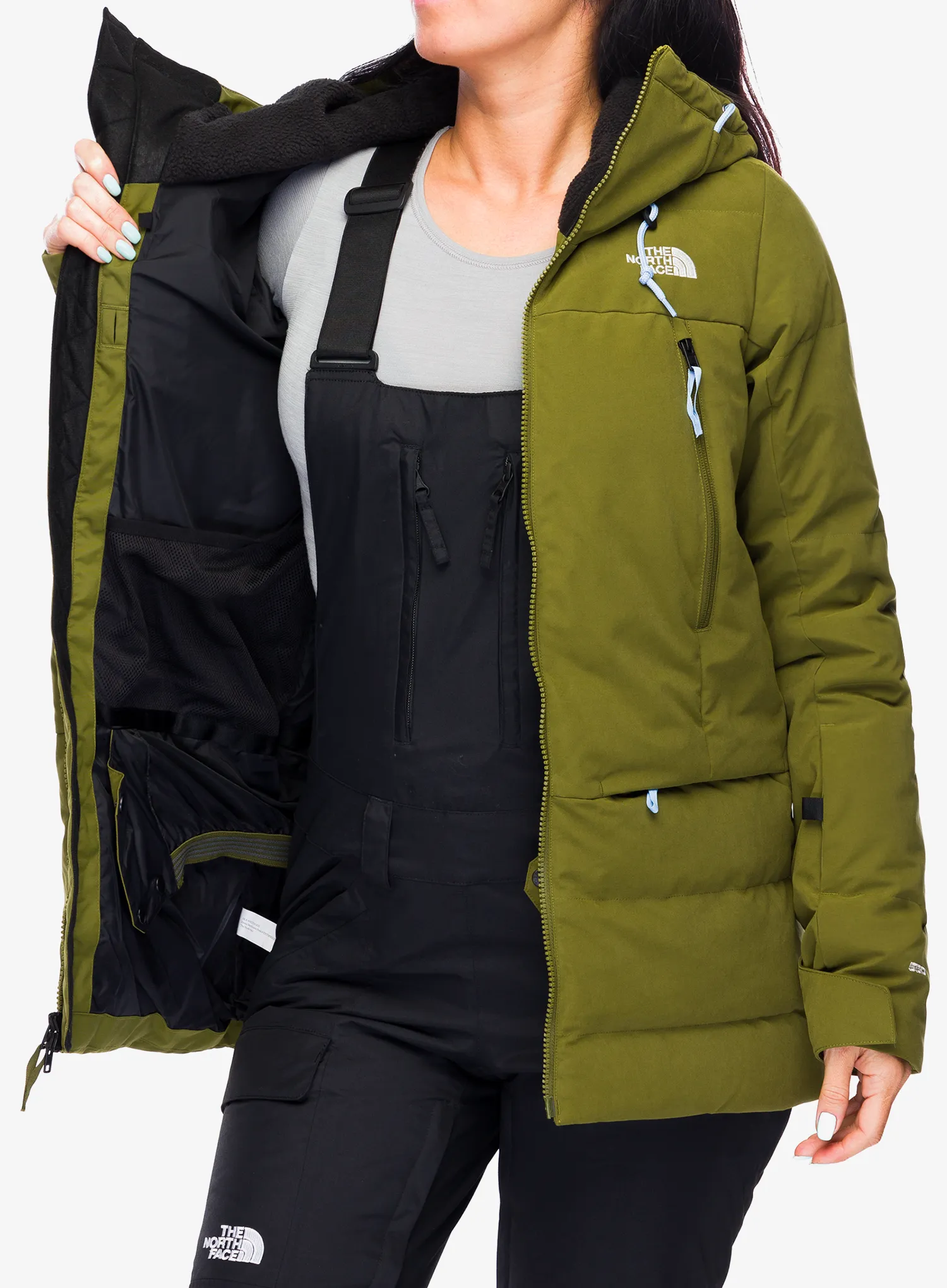Ženska smučarska jakna The North Face Pallie Down Jacket - forest olive/forest olive