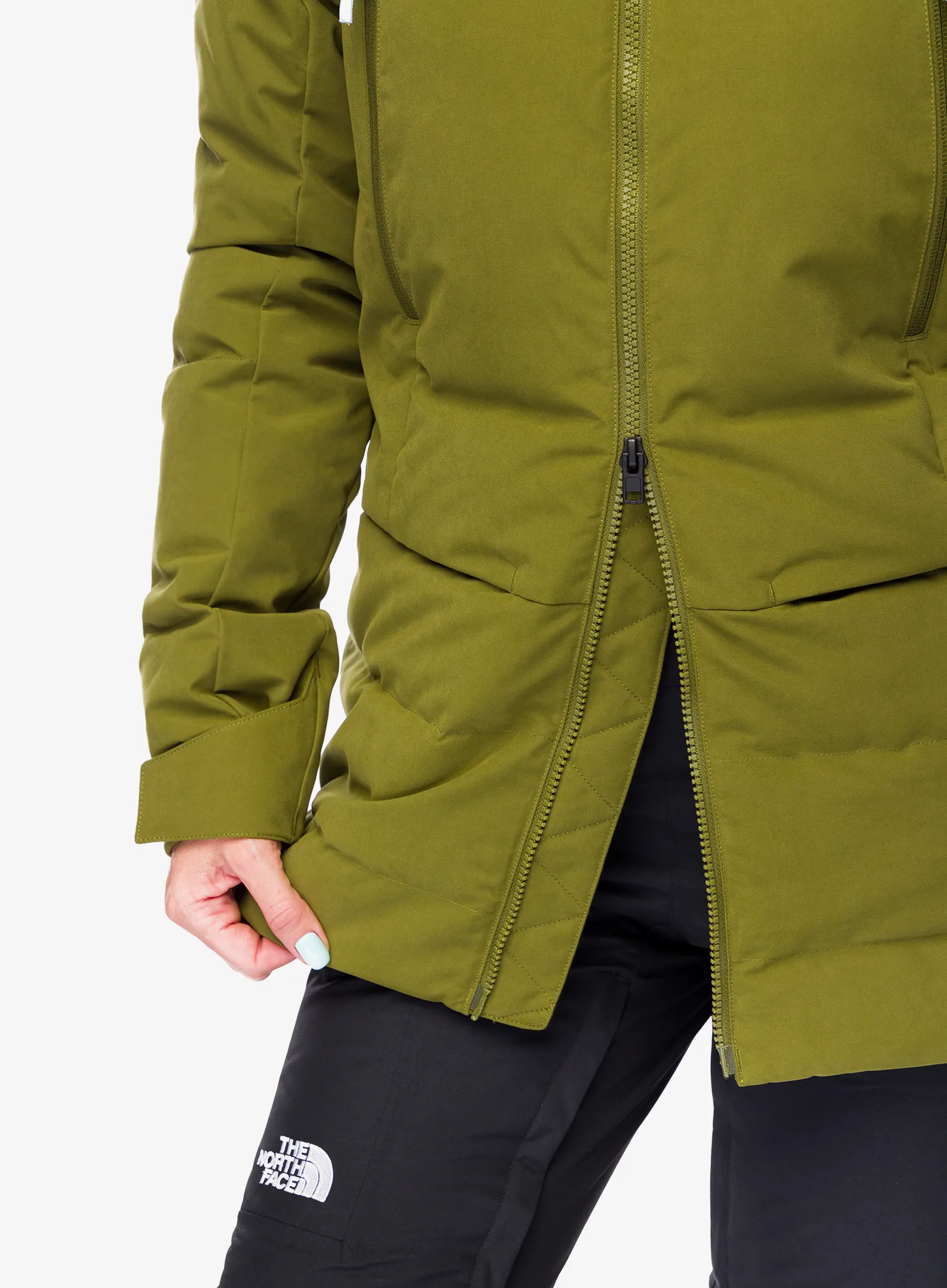 Ženska smučarska jakna The North Face Pallie Down Jacket - forest olive/forest olive