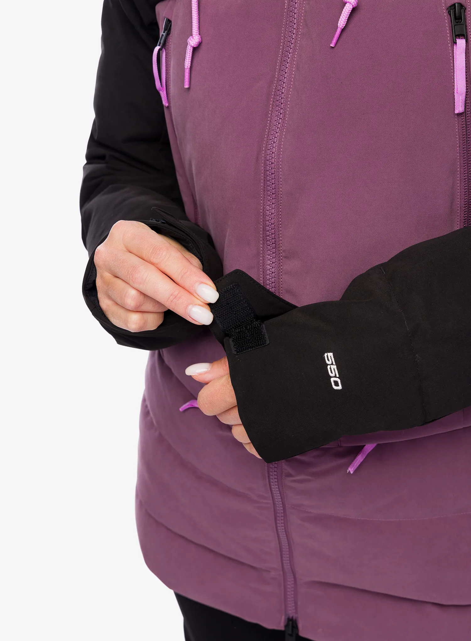Ženska smučarska jakna The North Face Pallie Down Jacket - midnight mauve/tnf black