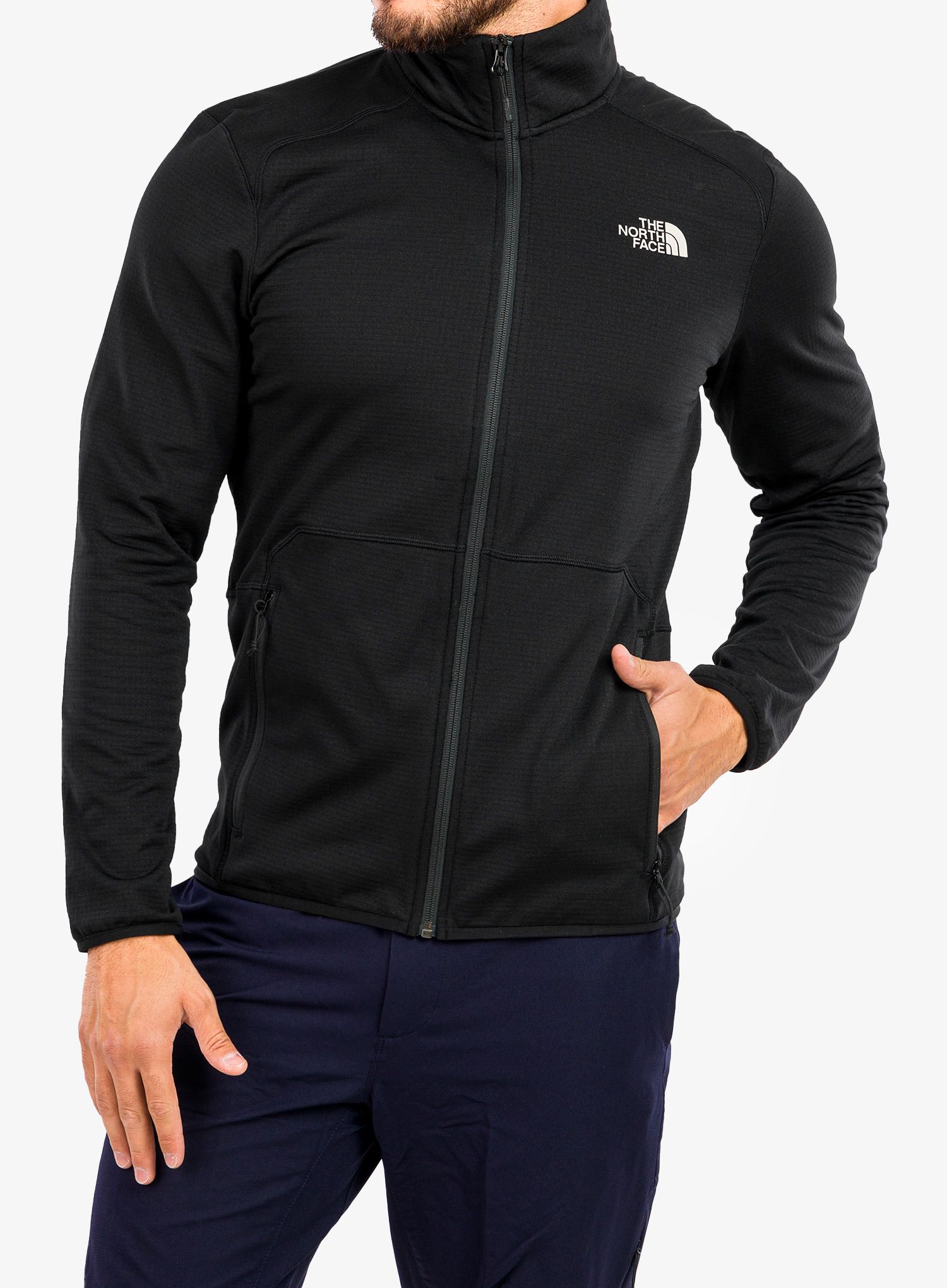 Puloverji brez kapuce The North Face Quest FZ Jacket - tnf black