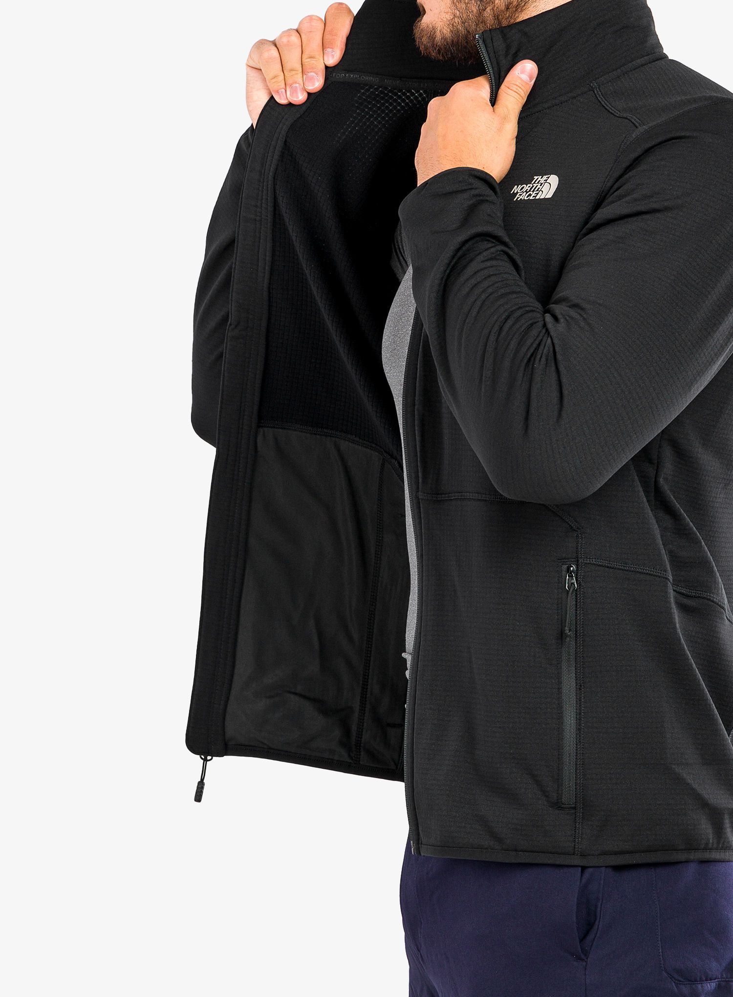 Puloverji brez kapuce The North Face Quest FZ Jacket - tnf black