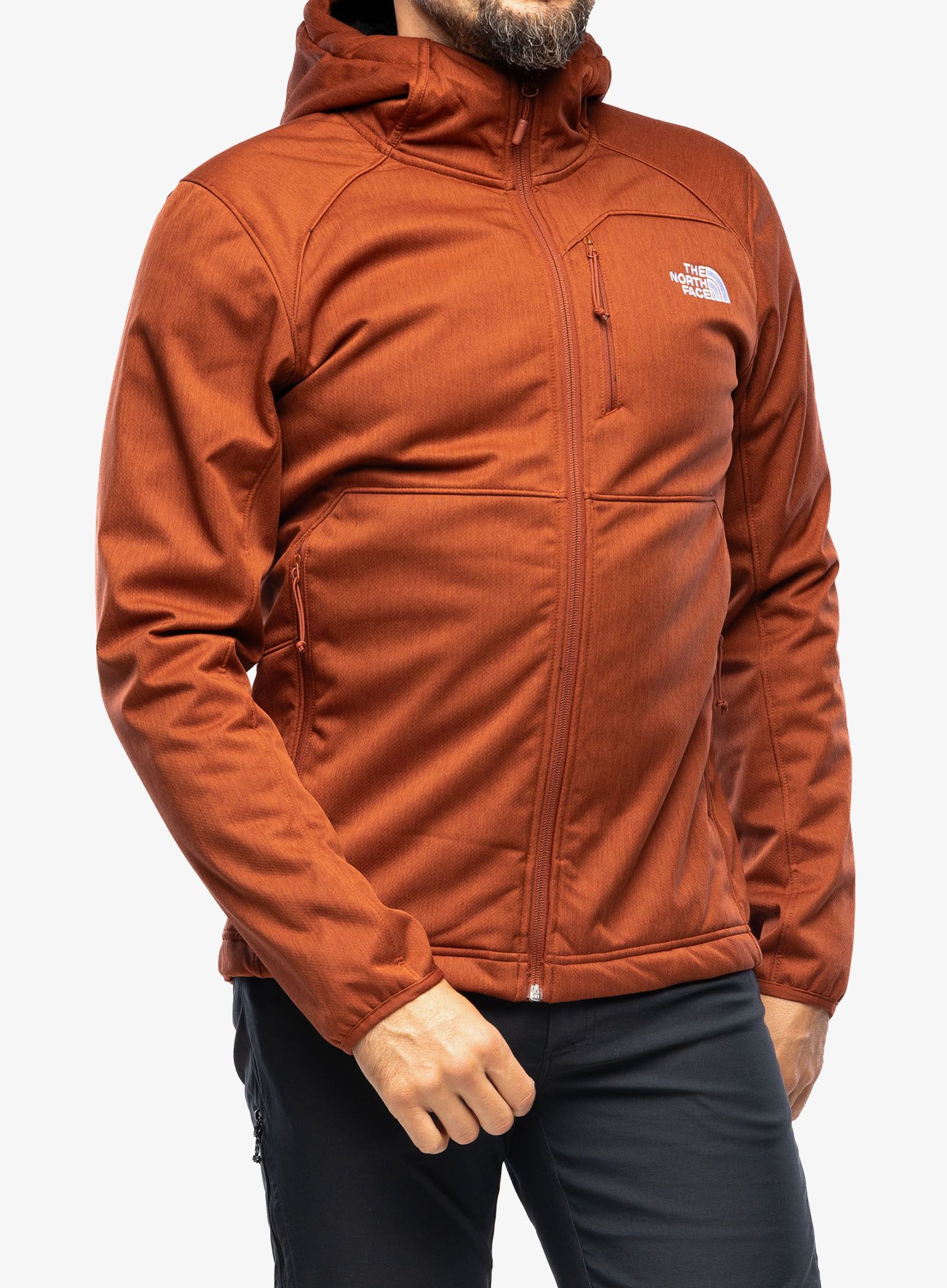 Moška jakna The North Face Quest Hooded Softshell - brandy brown