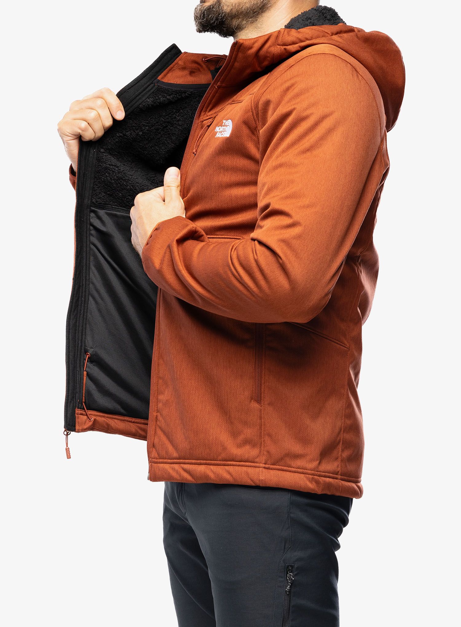 Moška jakna The North Face Quest Hooded Softshell - brandy brown