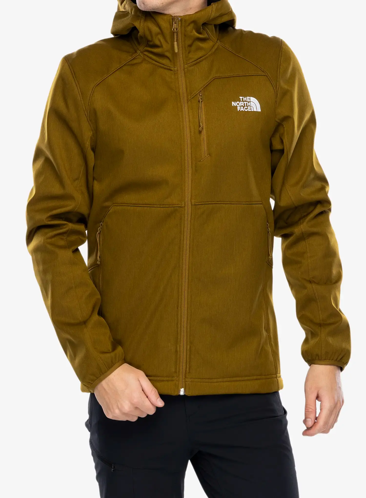 Softshell jakna The North Face Quest Hooded Softshell - moss green dark heather