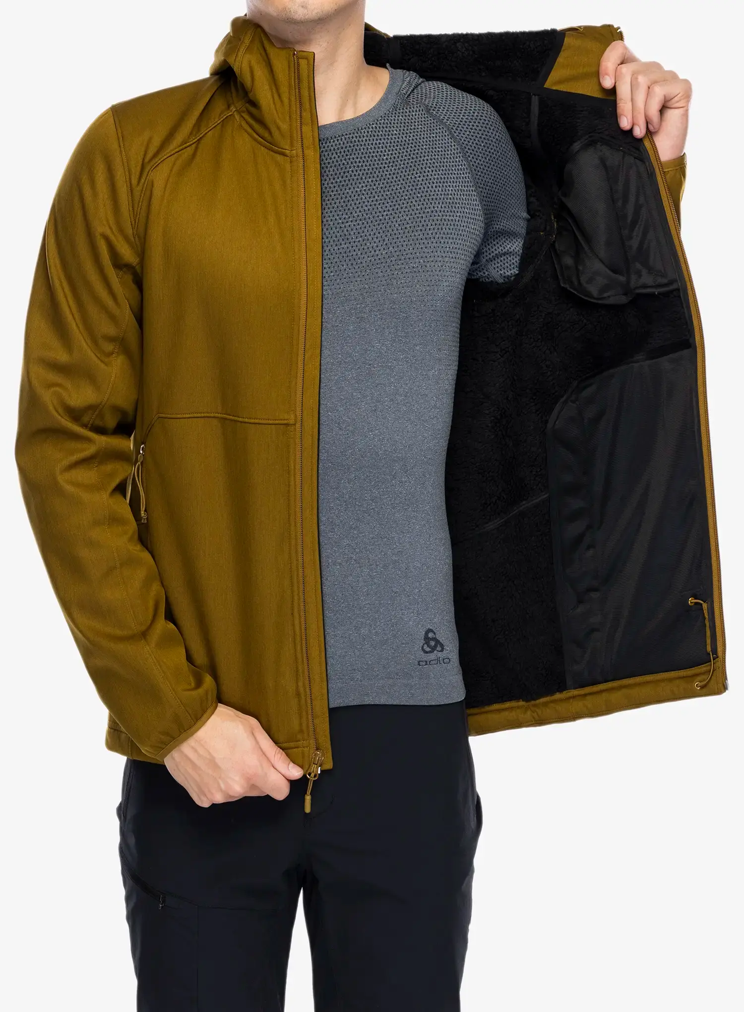 Softshell jakna The North Face Quest Hooded Softshell - moss green dark heather