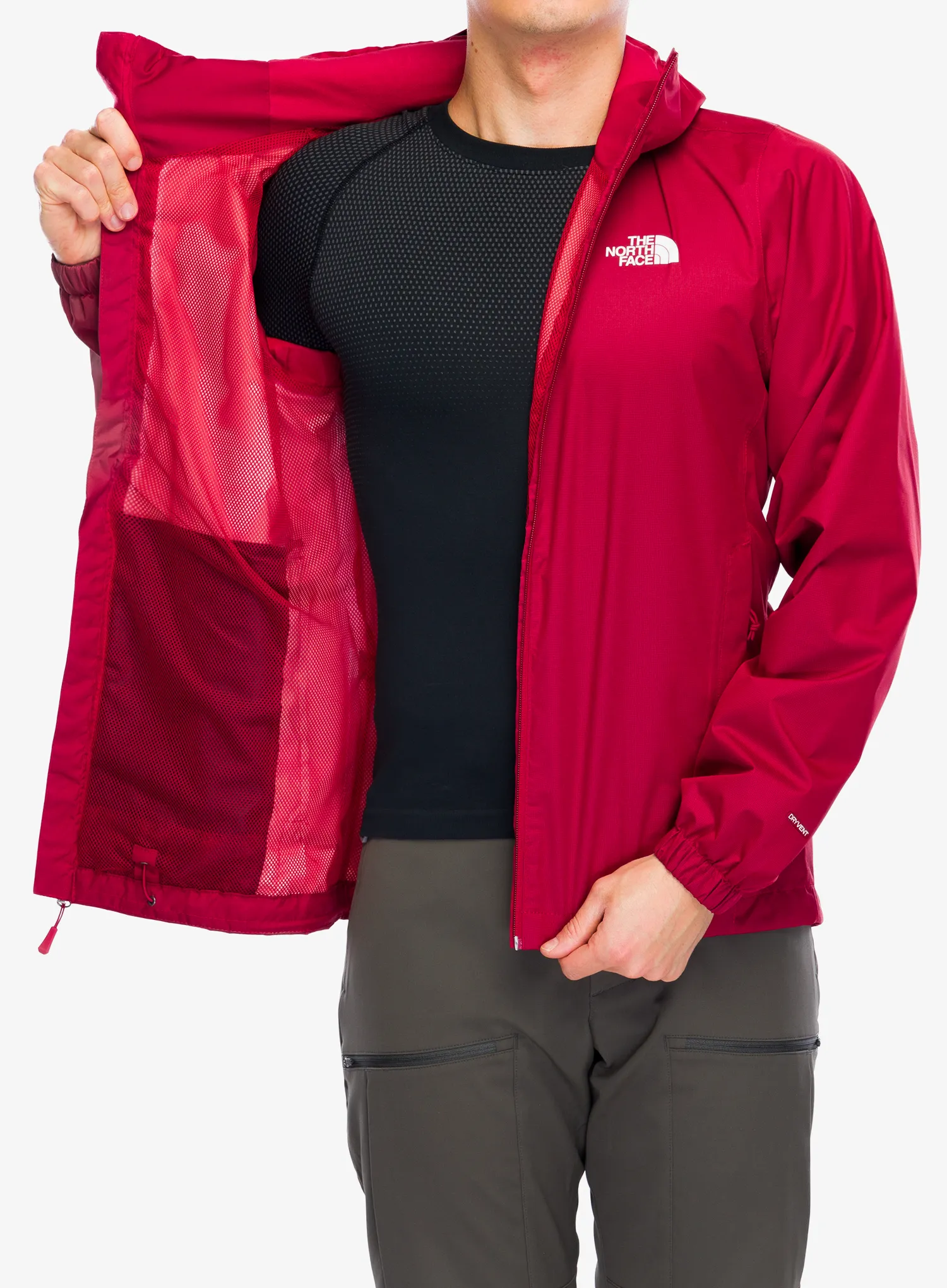 Nepremočljiva jakna The North Face Quest Jacket - garnet red black heather